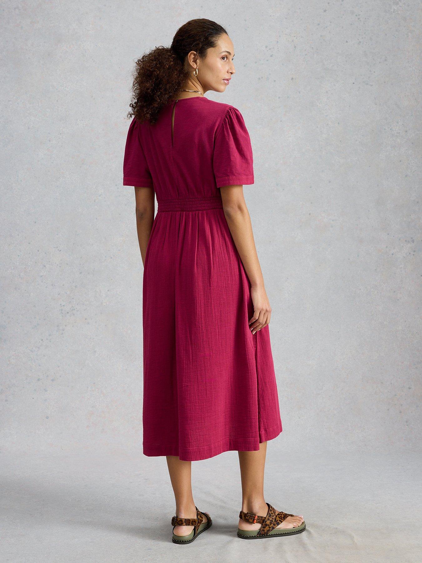 Image 2 of 6 of White Stuff Lucy Double Cloth Midi Dress
