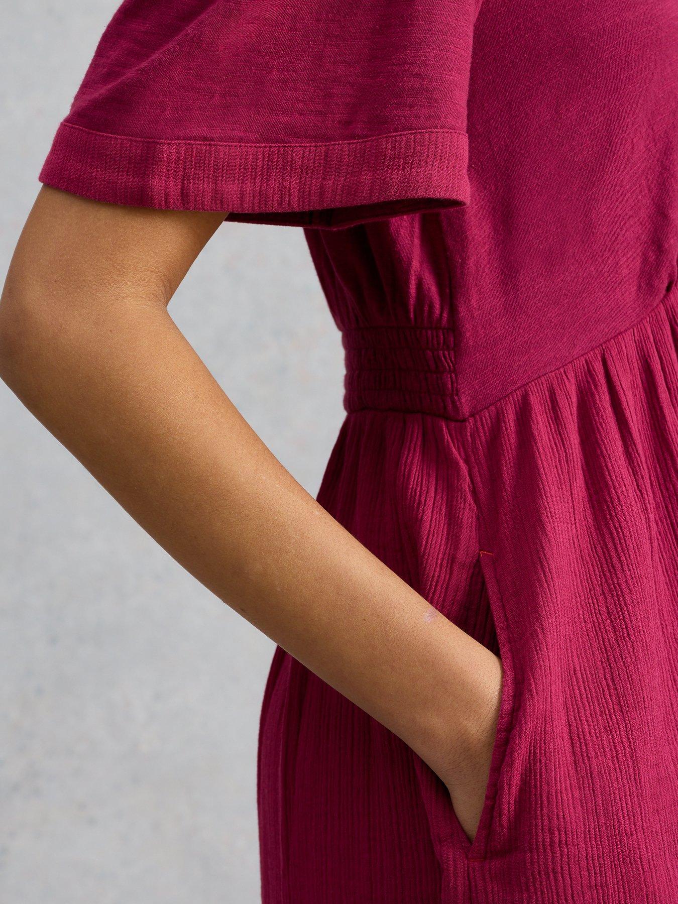 Image 4 of 6 of White Stuff Lucy Double Cloth Midi Dress