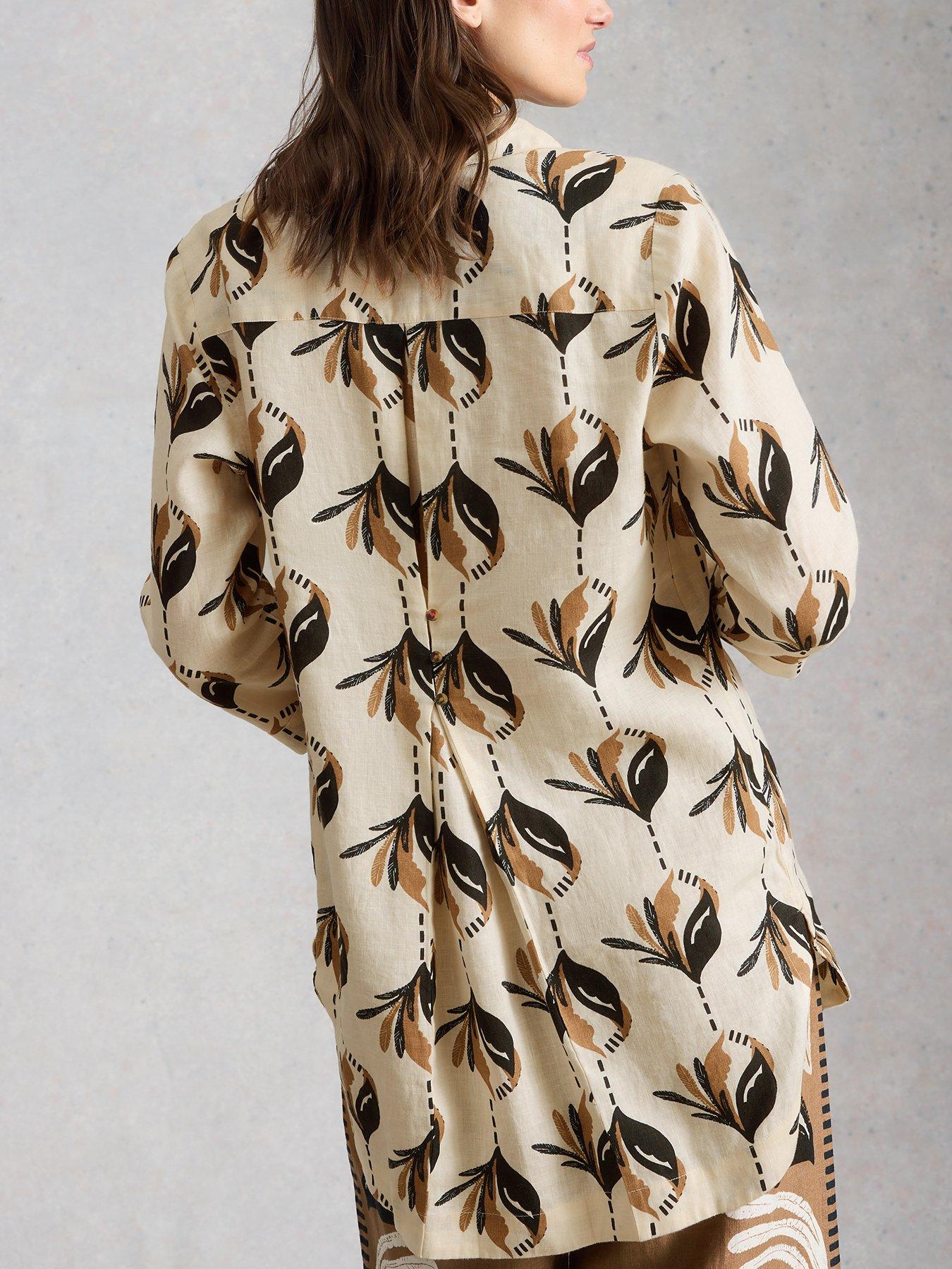 Image 2 of 6 of White Stuff Bianca Linen Tunic - Ivory