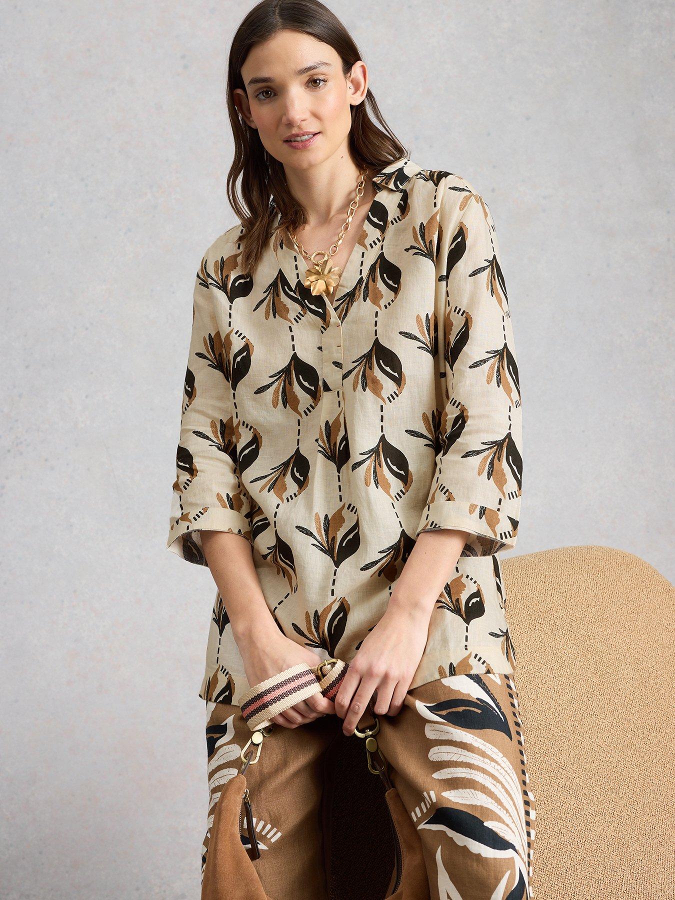 Image 4 of 6 of White Stuff Bianca Linen Tunic - Ivory