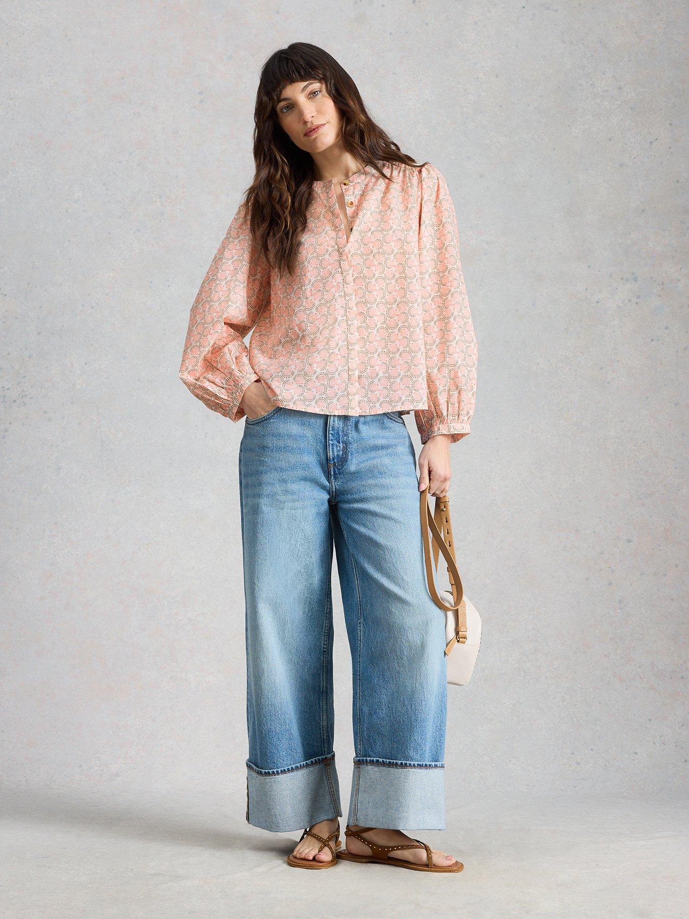 Image 3 of 6 of White Stuff Lana Cotton Top - Pink