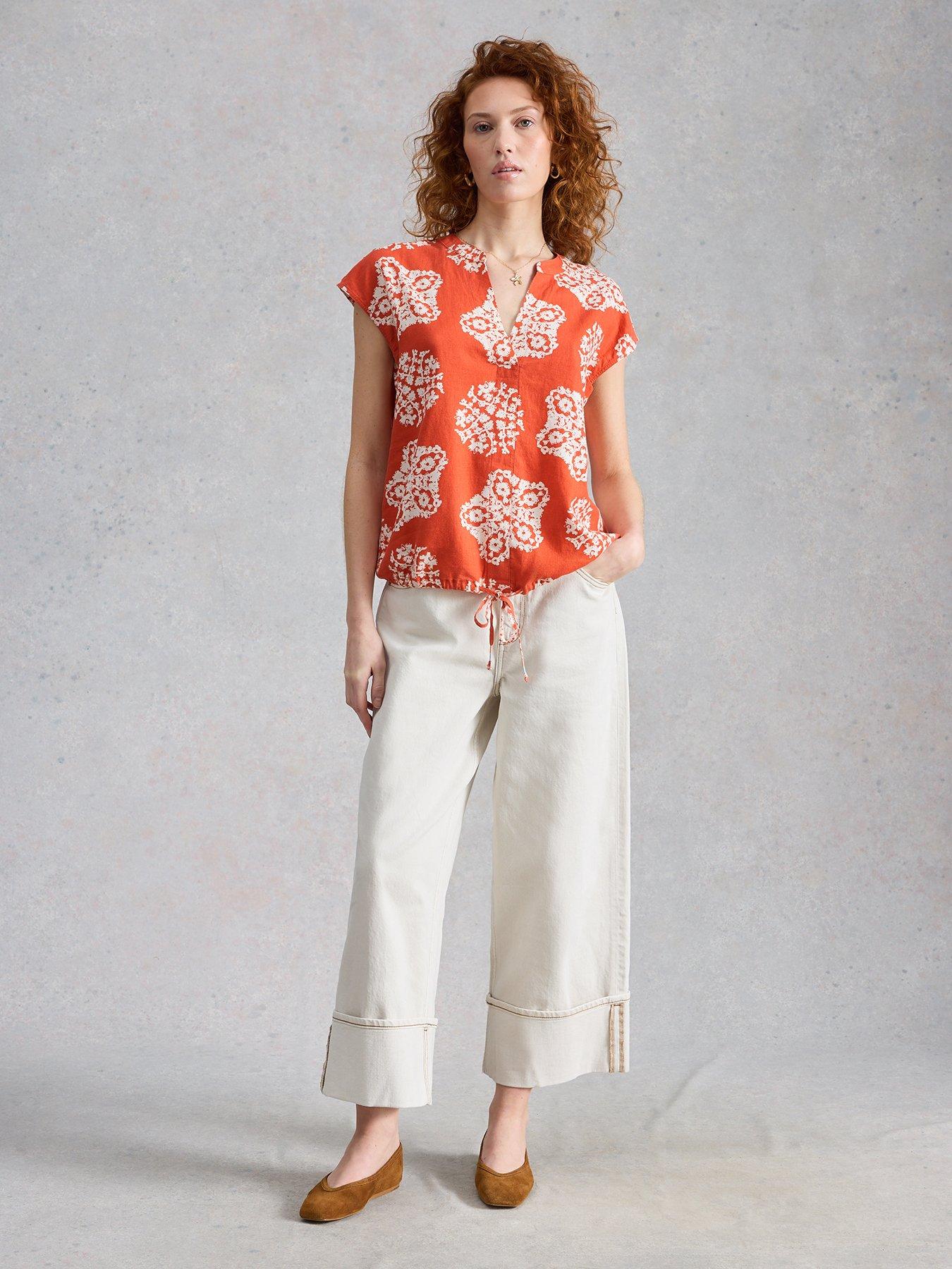 Image 3 of 6 of White Stuff Nicole Linen Blend Top