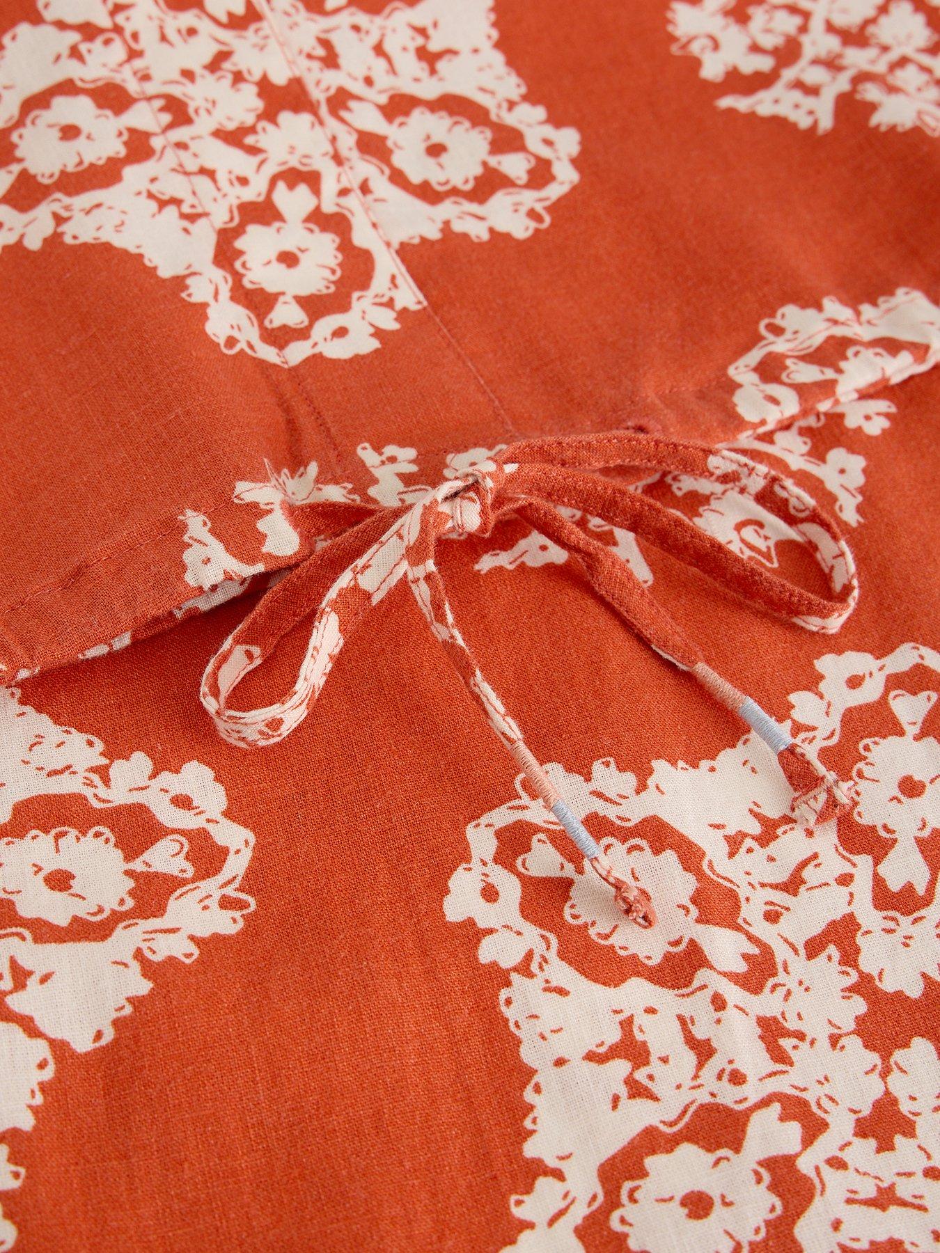  image of white-stuff-nicole-linen-blend-top-red