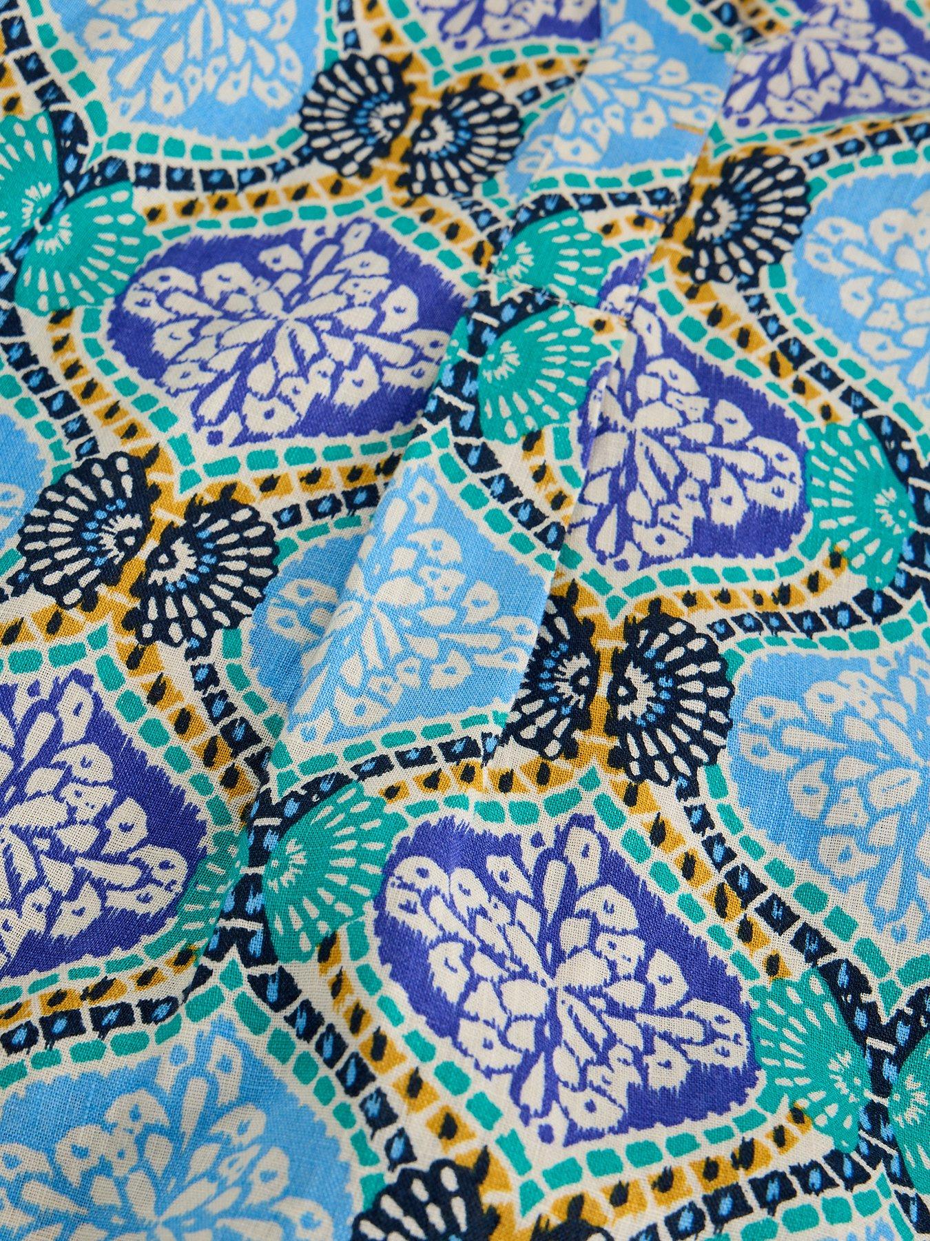  image of white-stuff-bianca-linen-tunic-blue