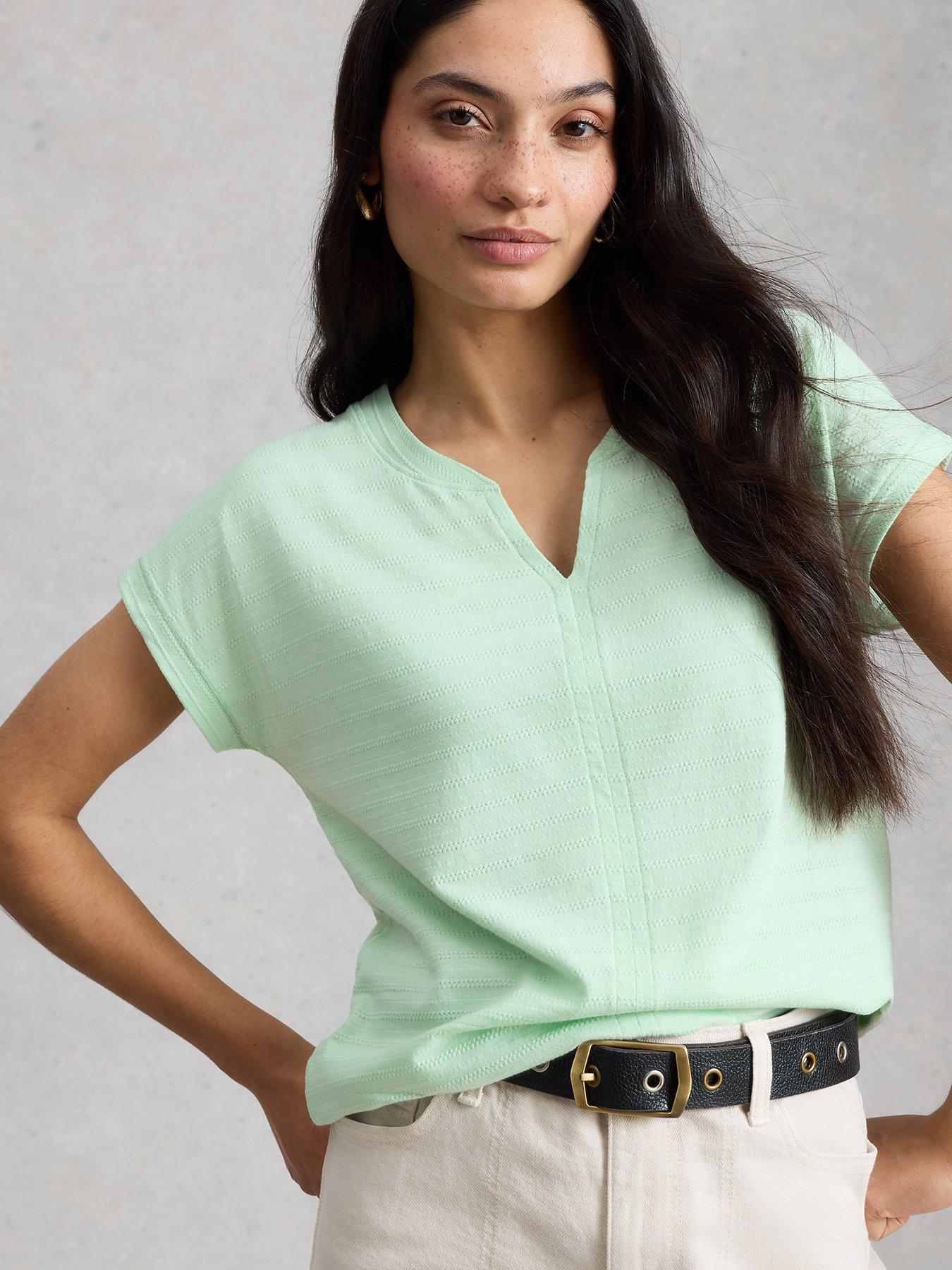 White Stuff Nelly Notch Texture Tee