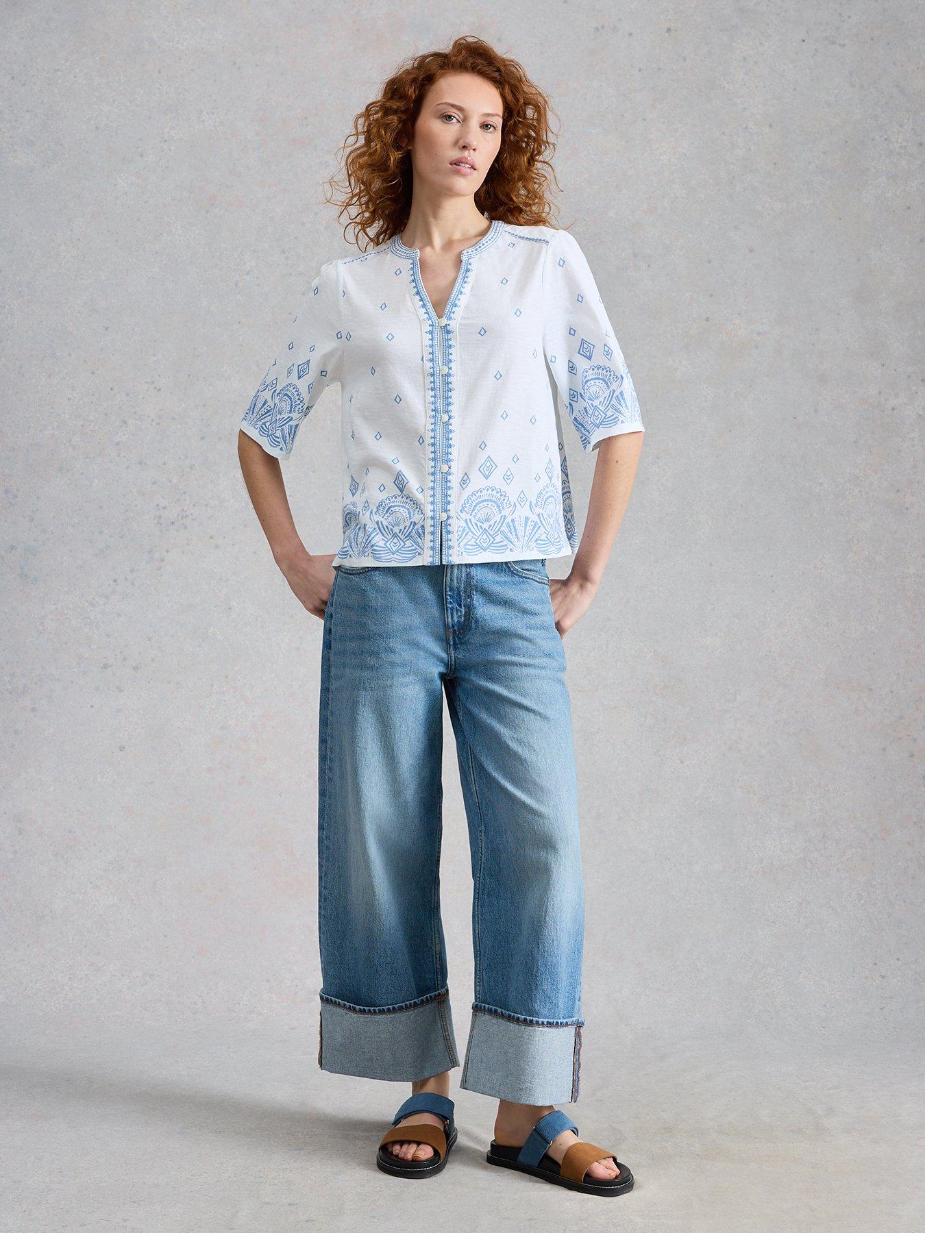  image of white-stuff-lizzie-border-embroidered-top