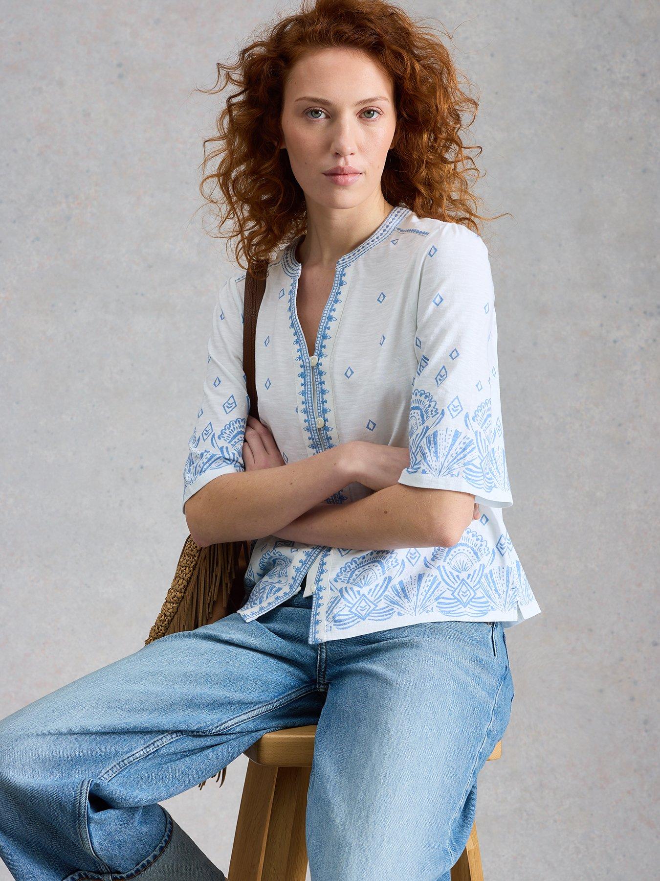  image of white-stuff-lizzie-border-embroidered-top