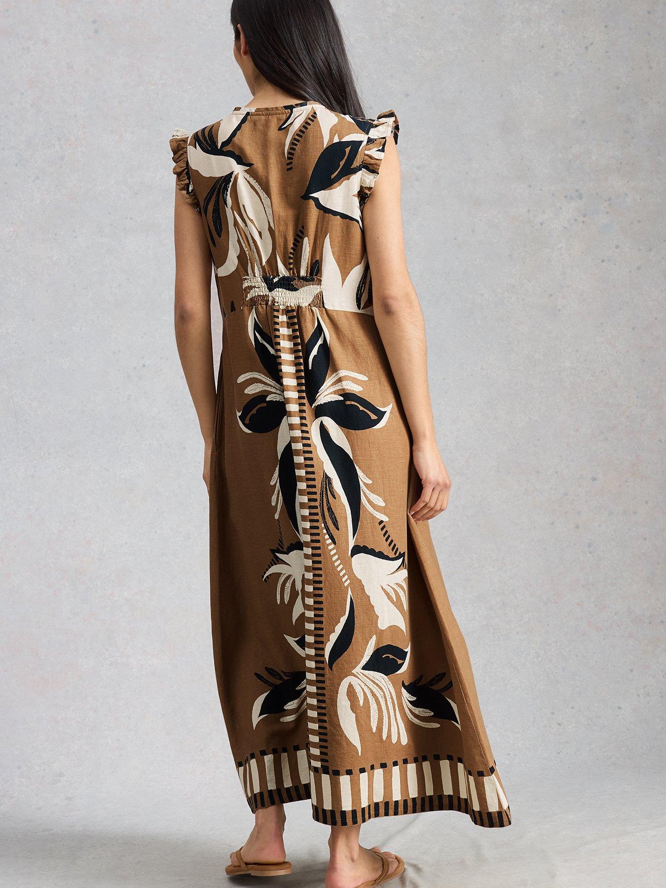 stillFront image of white-stuff-lorna-linen-blend-maxi-dress
