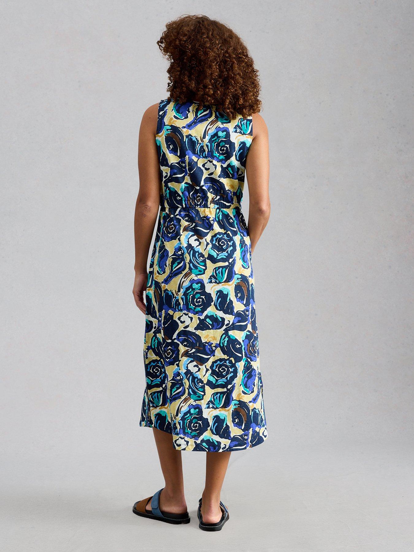  image of white-stuff-heidi-jersey-dress-navy