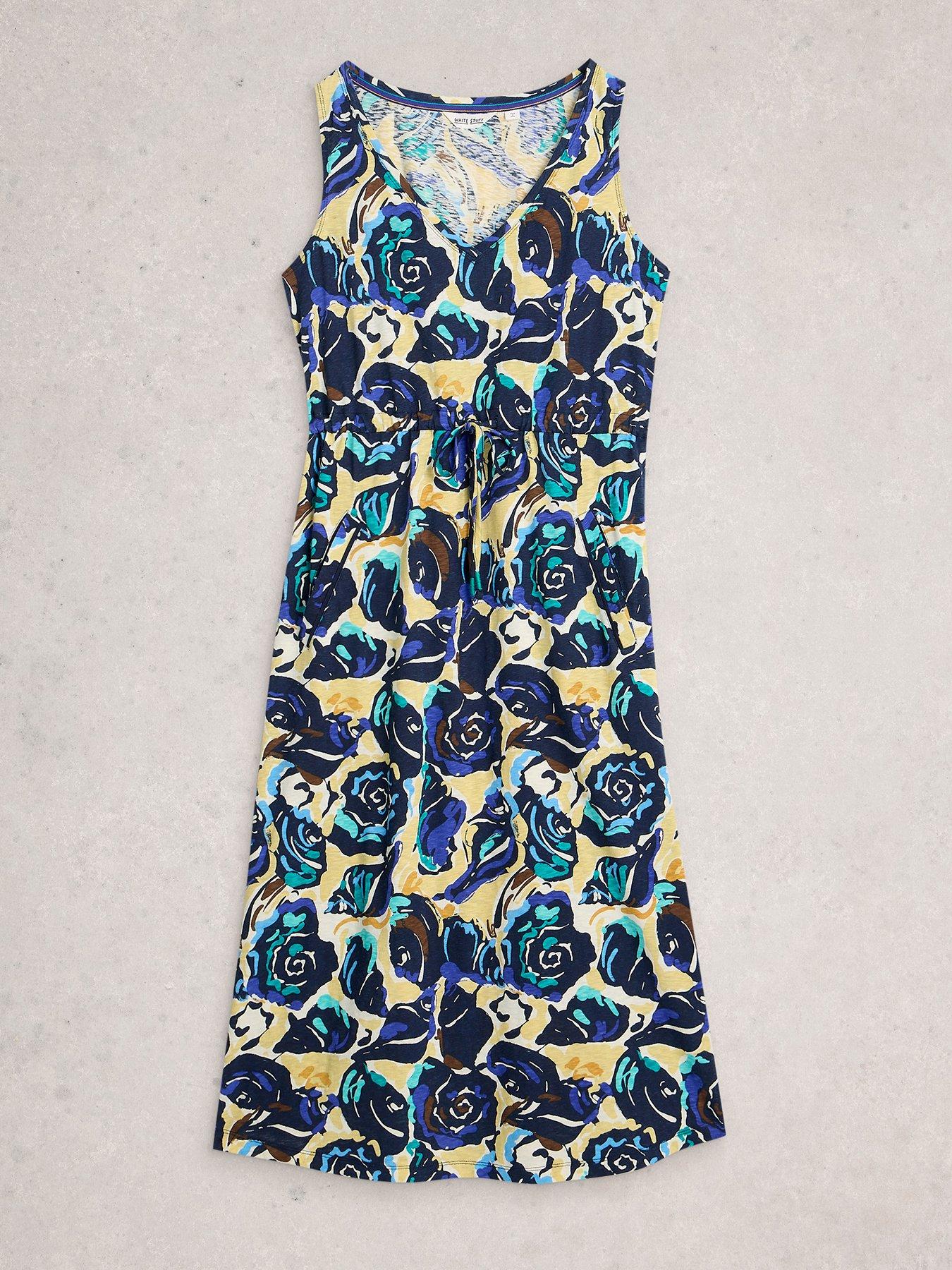  image of white-stuff-heidi-jersey-dress-navy