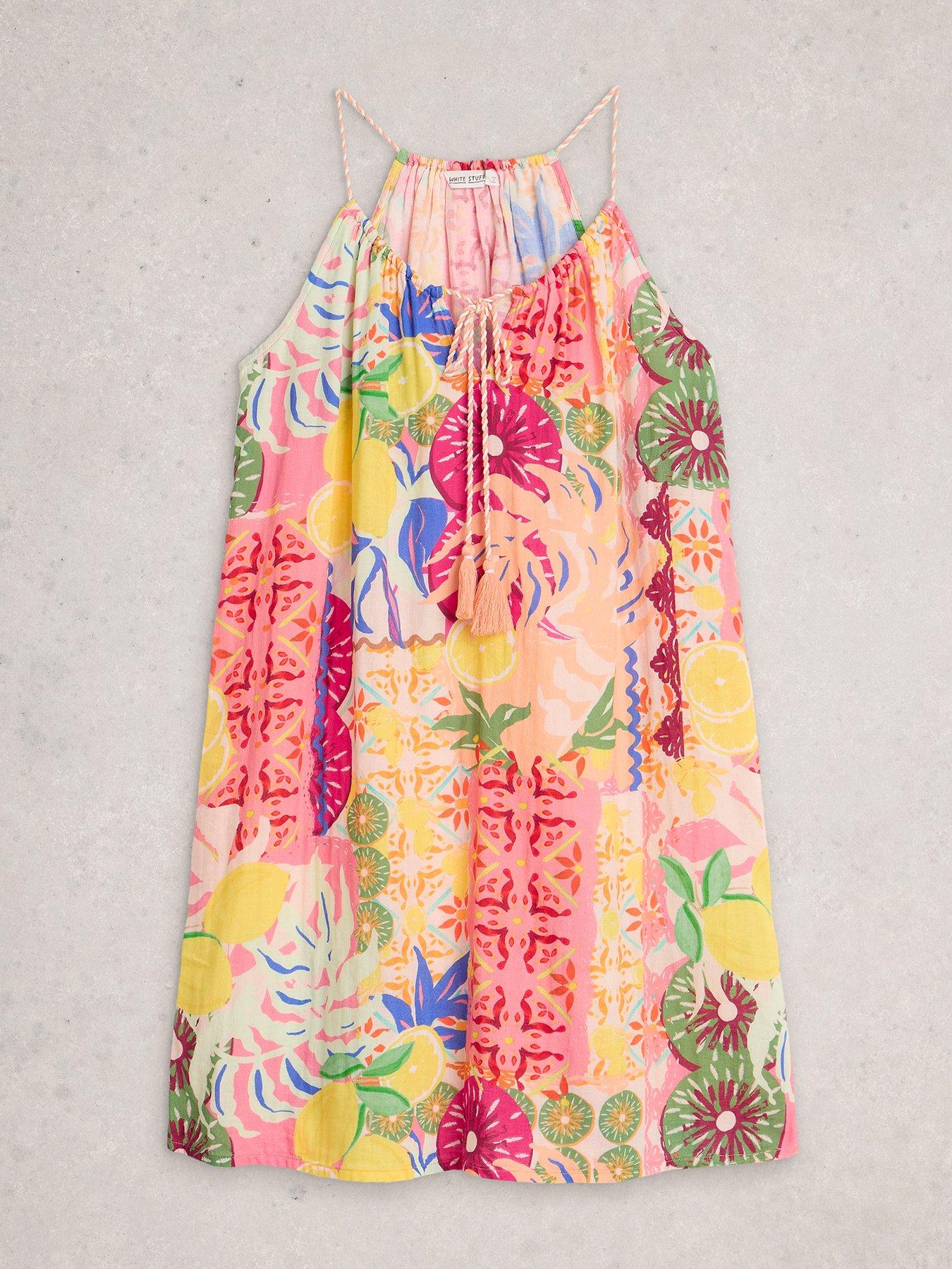 Image 5 of 6 of White Stuff Lilly Beach Dress - Pink