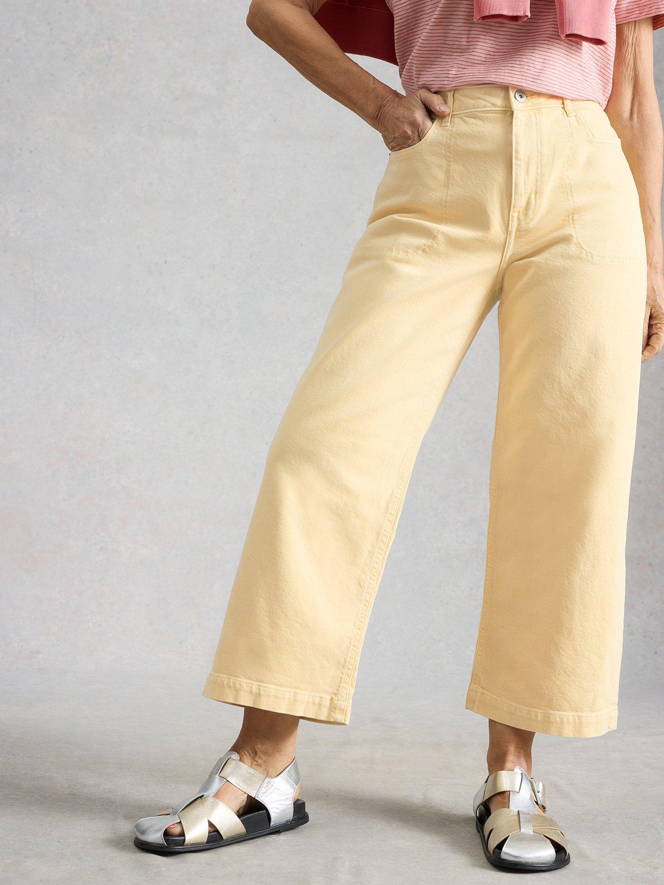 White Stuff Tia Wide Leg Crop Jean