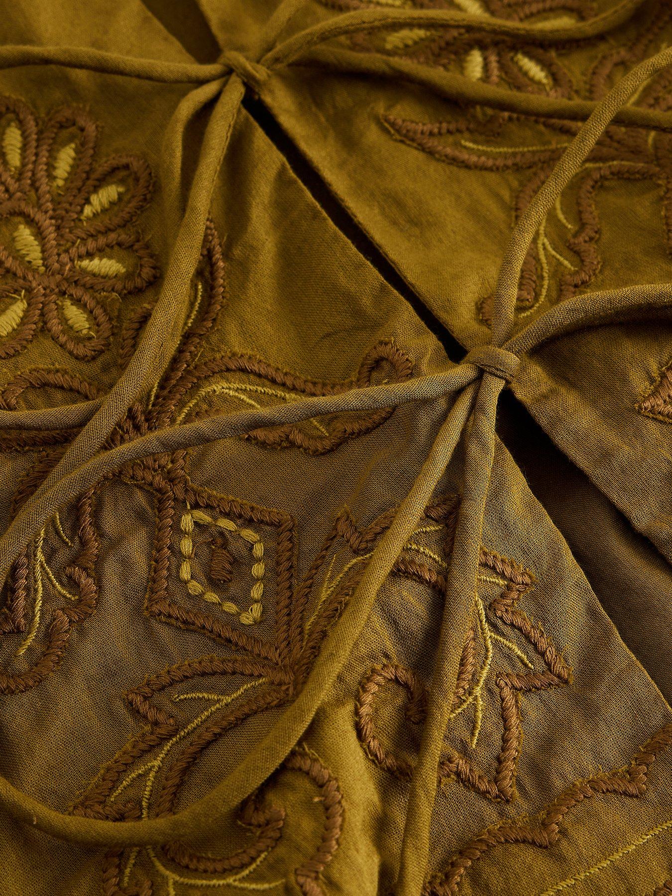 Image 6 of 6 of White Stuff Erin Tie Front Top
