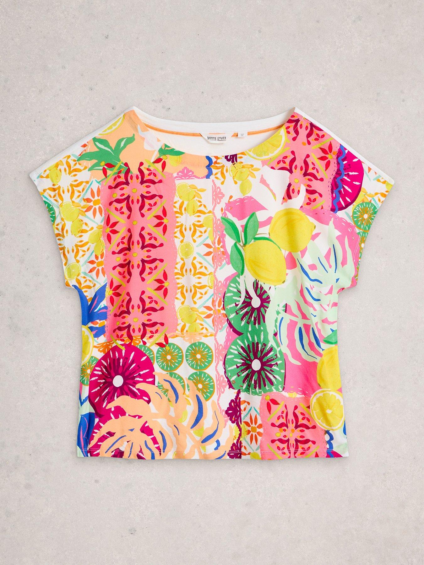 Image 5 of 6 of White Stuff Woven Mix Tee