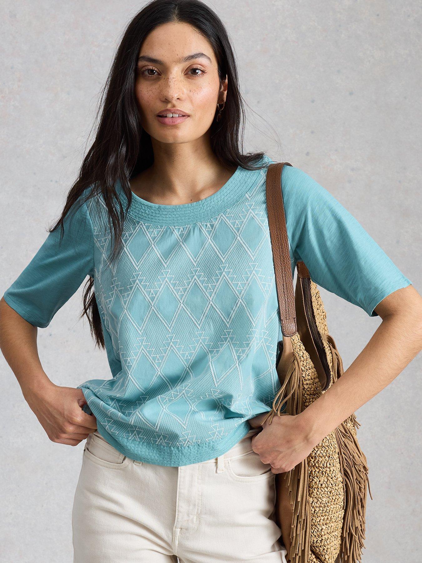 White Stuff Weaver Broderie Tee