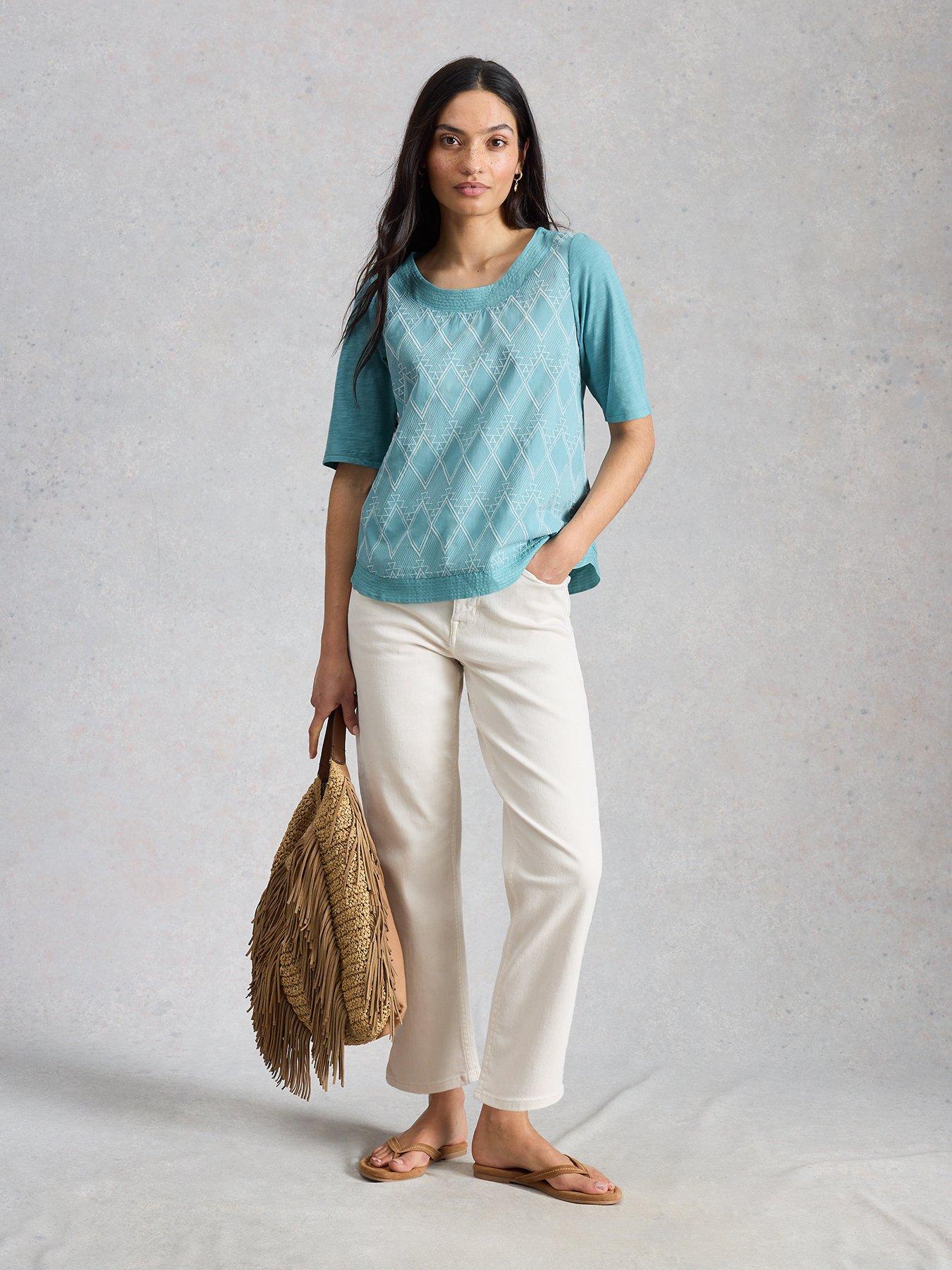  image of white-stuff-weaver-broderie-tee