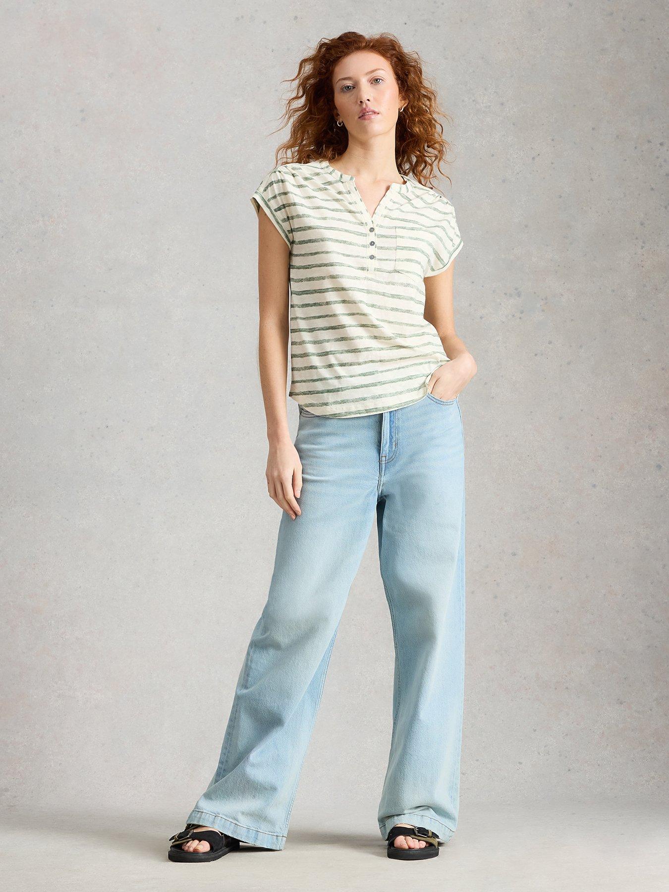 White Stuff Cecily Stripe Shirt - Green