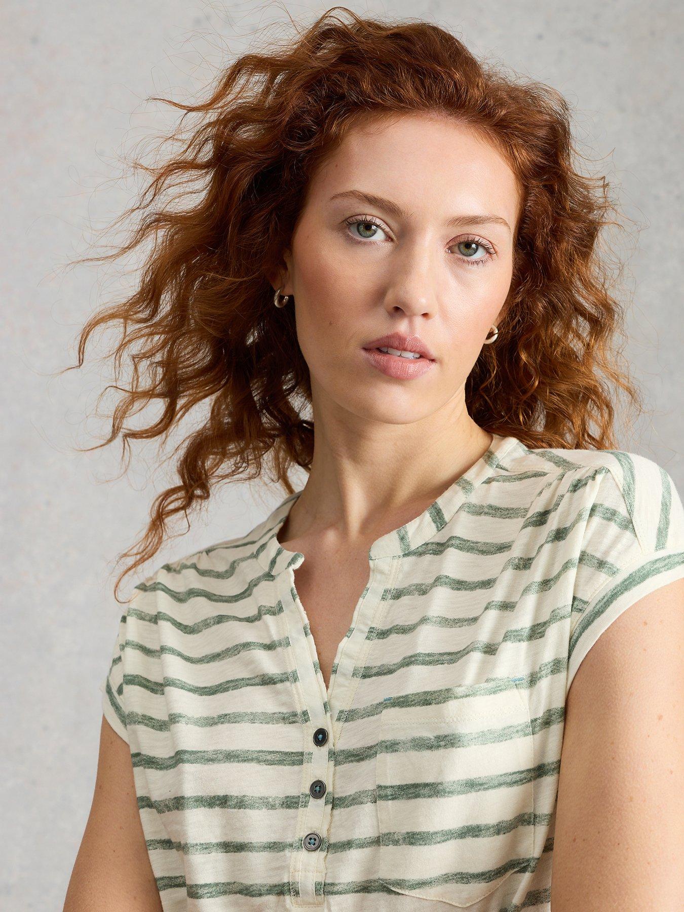 Image 4 of 6 of White Stuff Cecily Stripe Shirt - Green