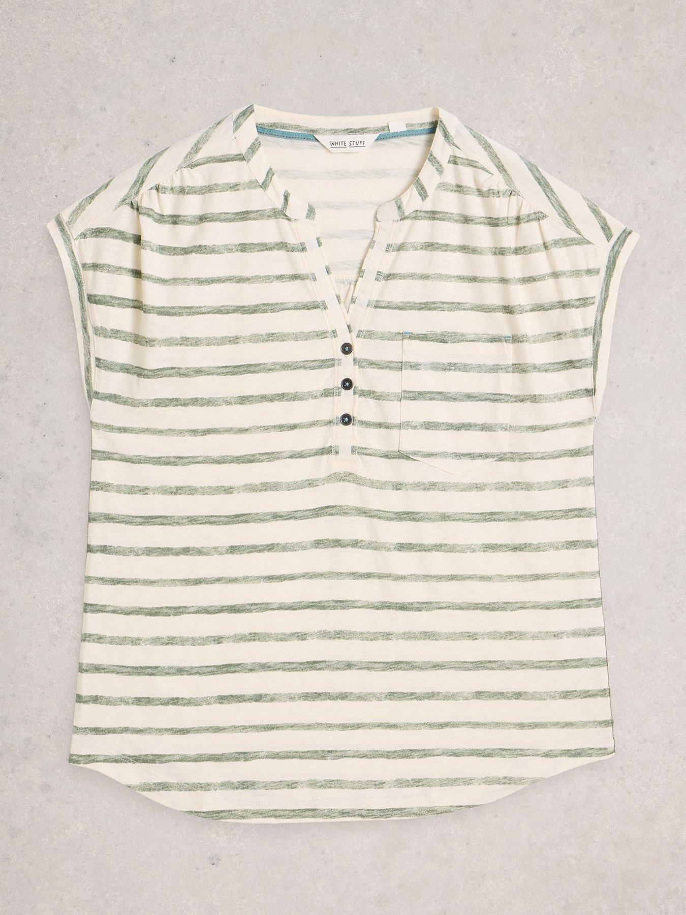 Image 5 of 6 of White Stuff Cecily Stripe Shirt - Green