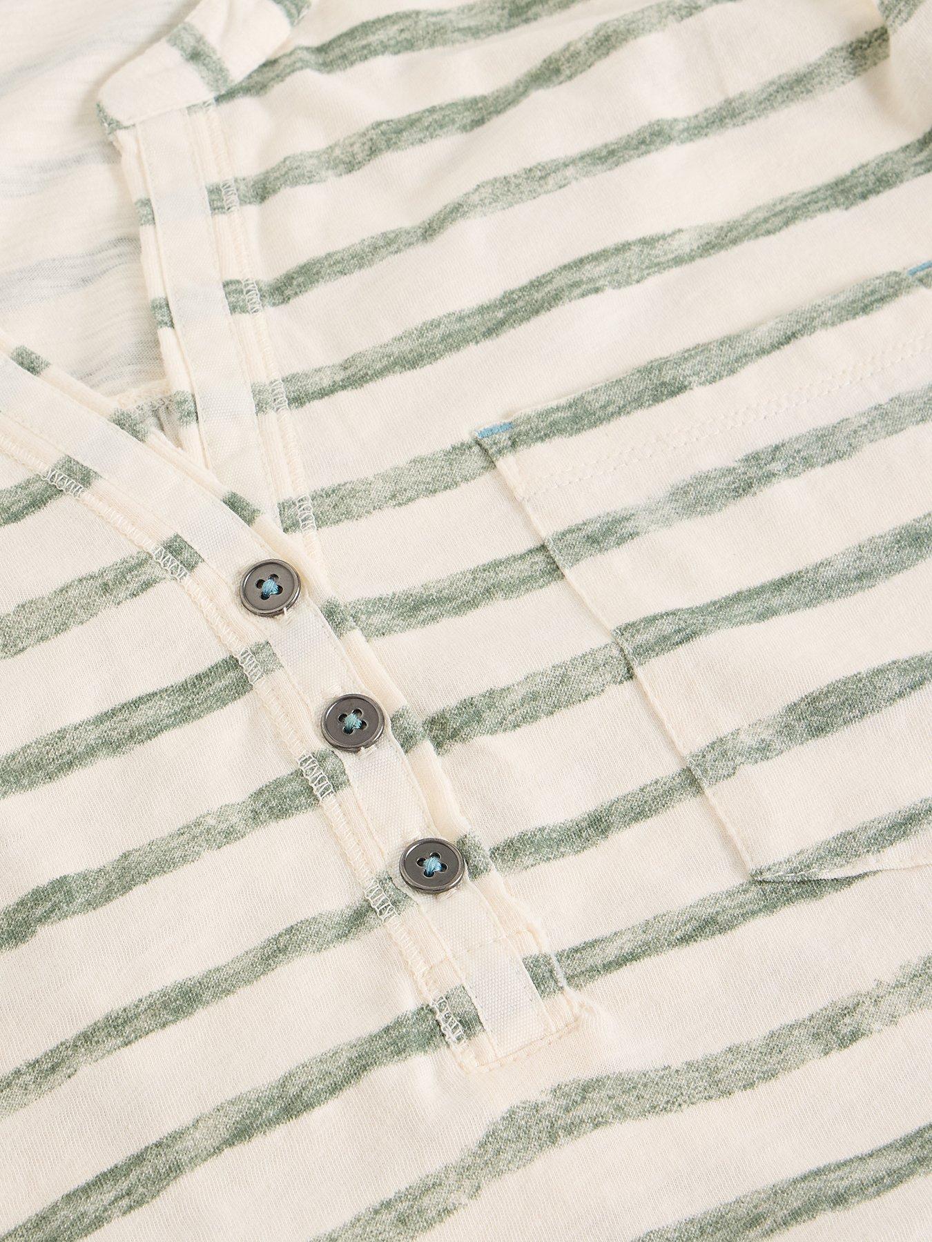 Image 6 of 6 of White Stuff Cecily Stripe Shirt - Green