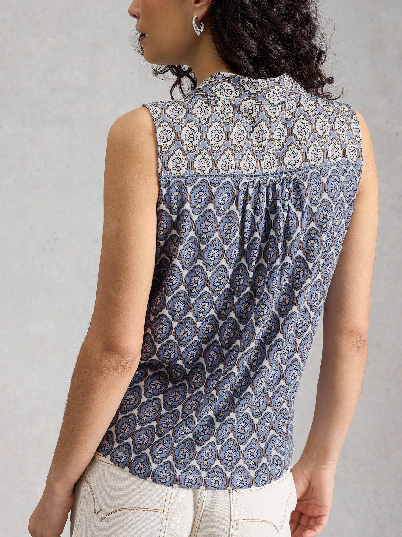 Image 2 of 6 of White Stuff Amy Sleeveless Shirt