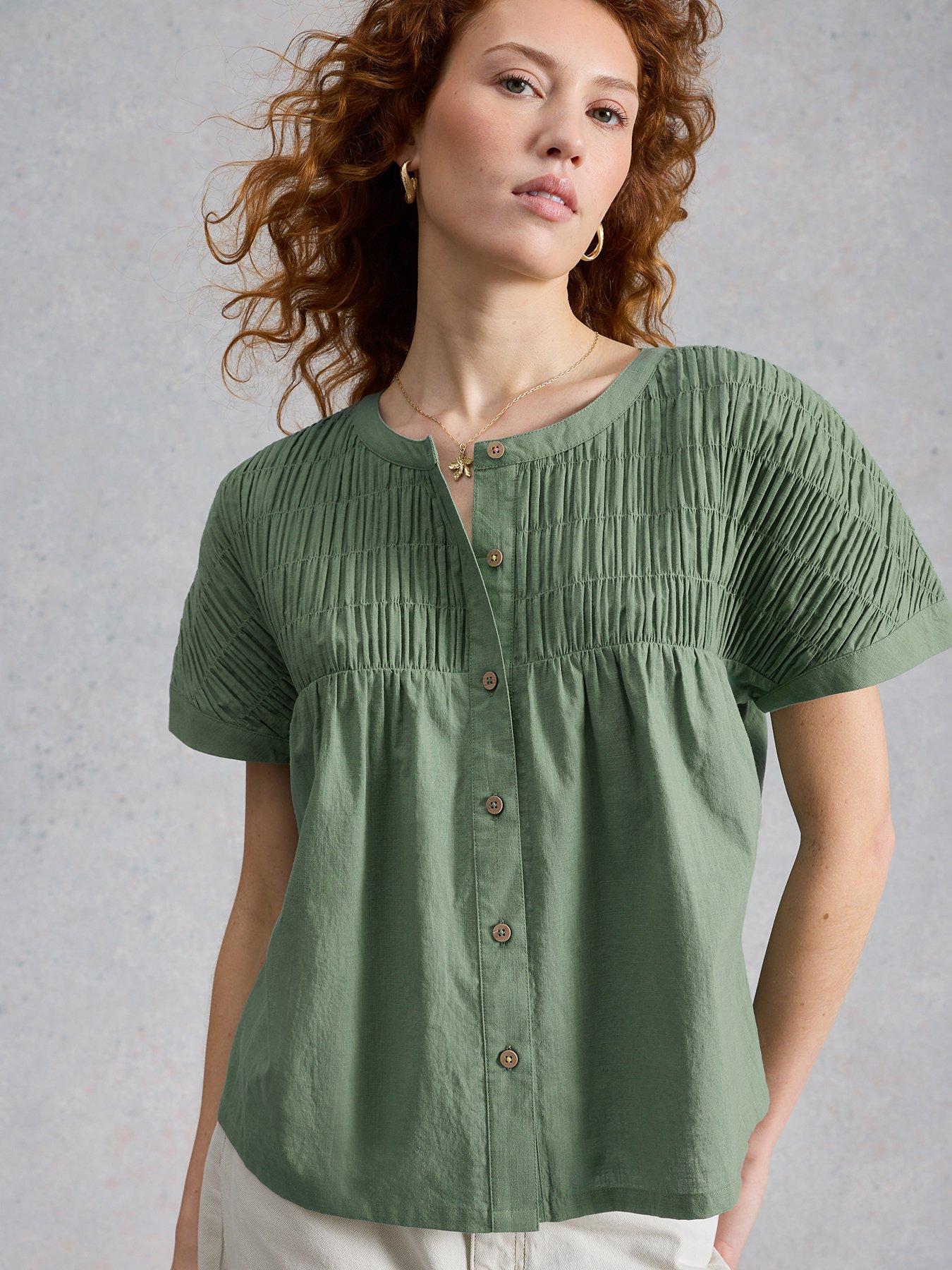 Image 1 of 6 of White Stuff Tammie Cotton Shirt