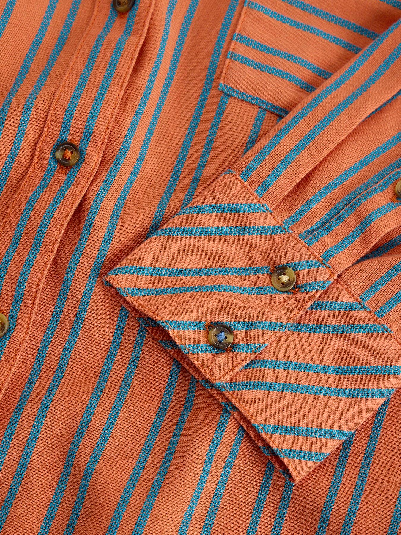 Image 6 of 6 of White Stuff Sadie Boyfriend Shirt - Orange