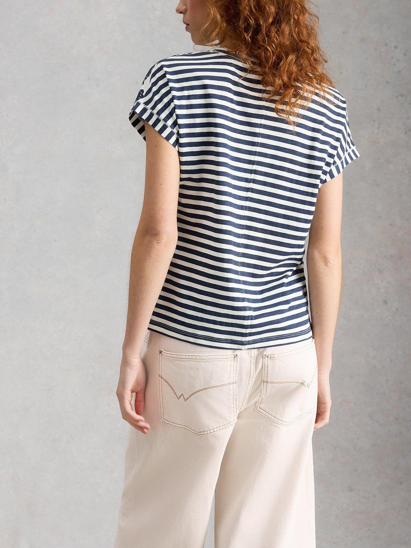 Image 2 of 6 of White Stuff Nelly Notch Neck Tee