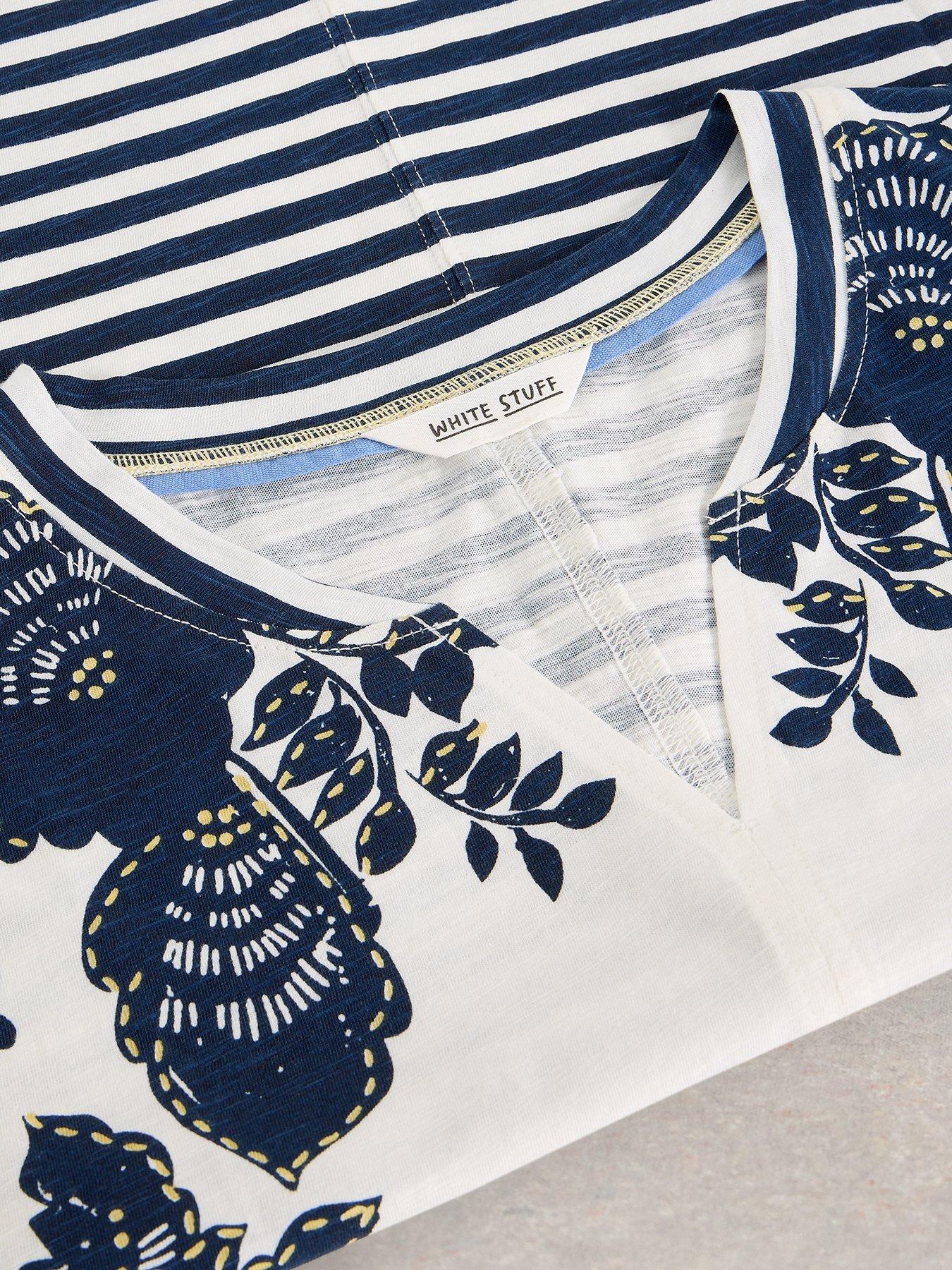 Image 6 of 6 of White Stuff Nelly Notch Neck Tee