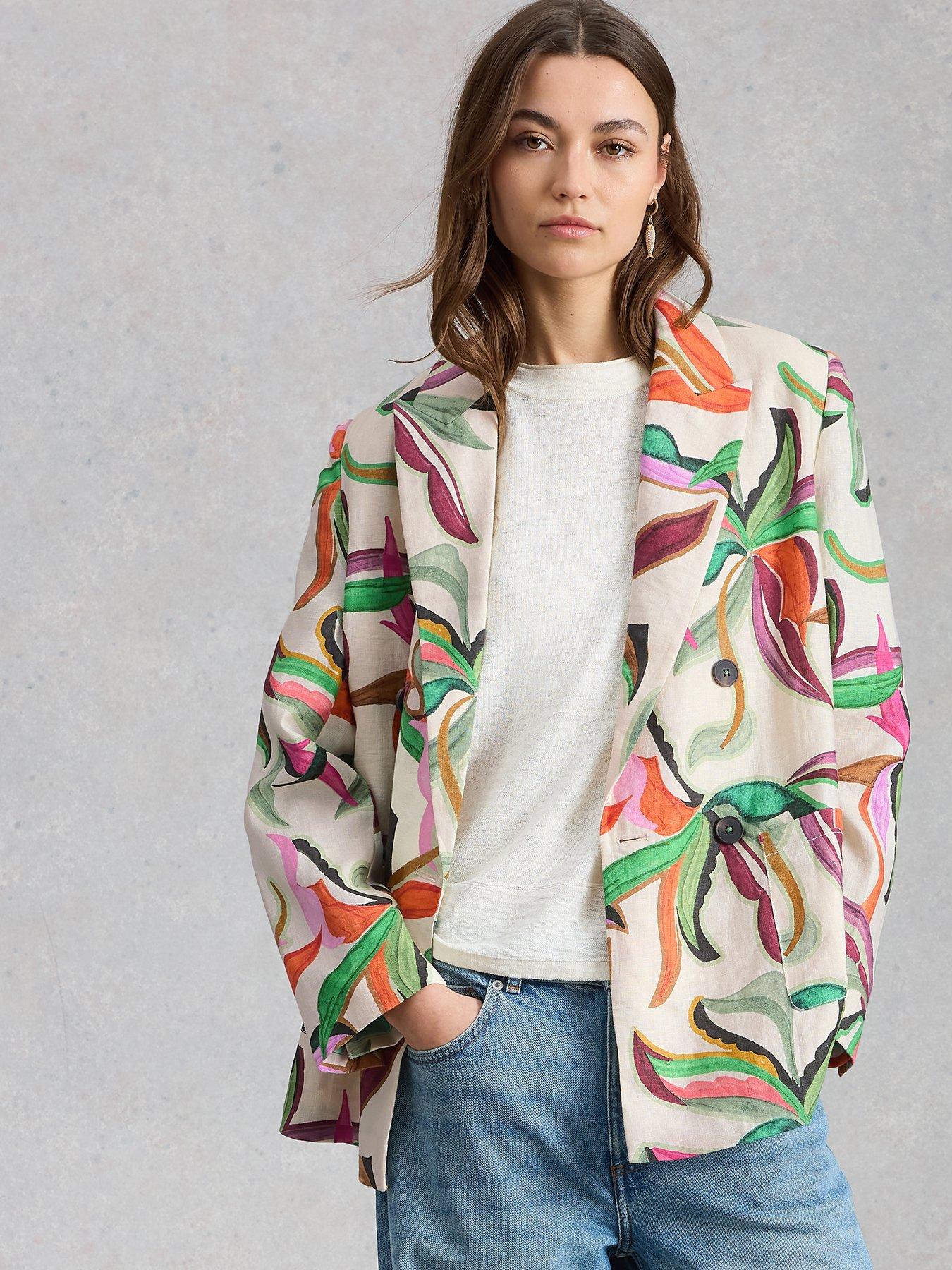 Image 1 of 6 of White Stuff Sasha Linen Blazer