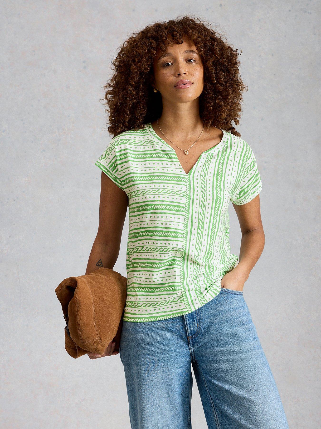 White Stuff Nelly Notch Stripe Tee