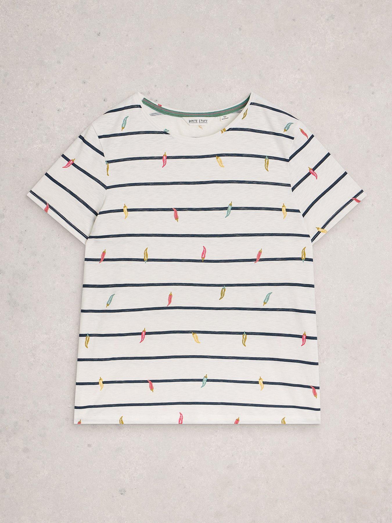  image of white-stuff-abbie-stripe-t-shirt-ivory