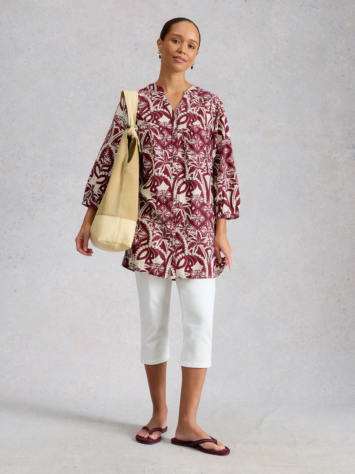 Image 3 of 6 of White Stuff Raquel Linen Blend Tunic