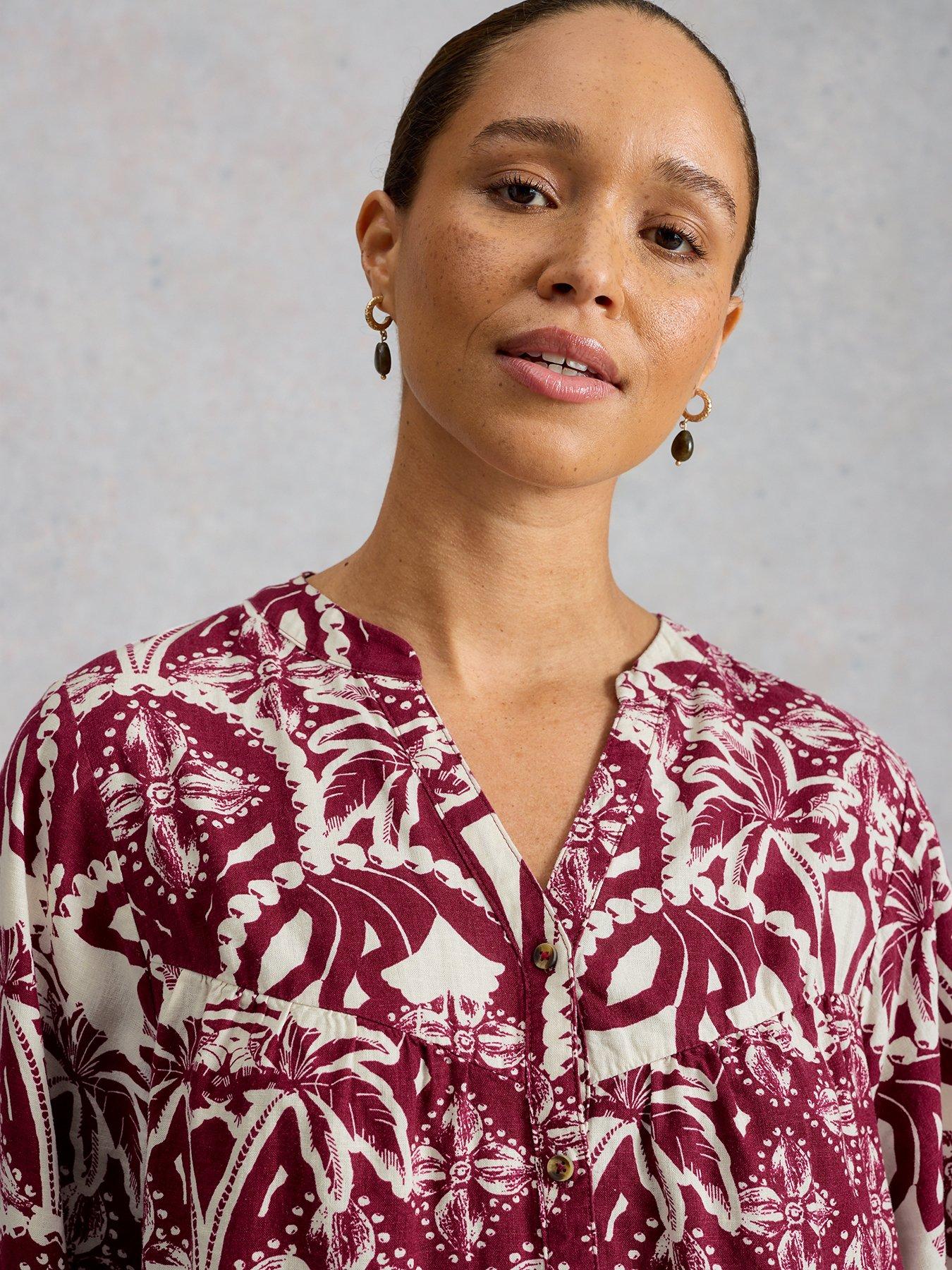 Image 4 of 6 of White Stuff Raquel Linen Blend Tunic