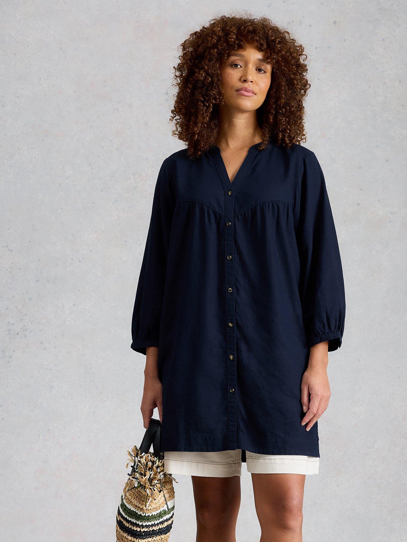 Image 1 of 6 of White Stuff Raquel Linen Blend Tunic