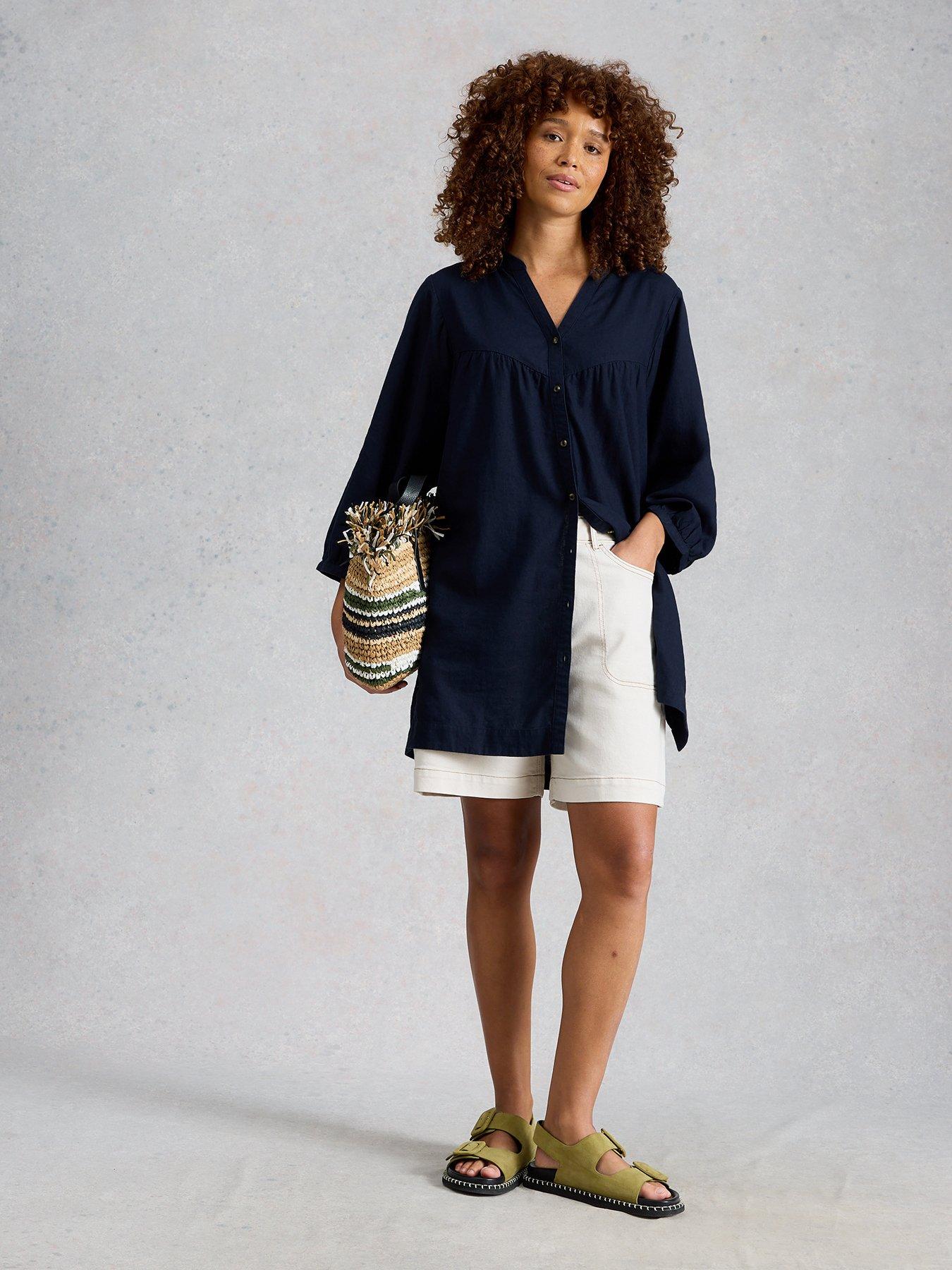 Image 3 of 6 of White Stuff Raquel Linen Blend Tunic