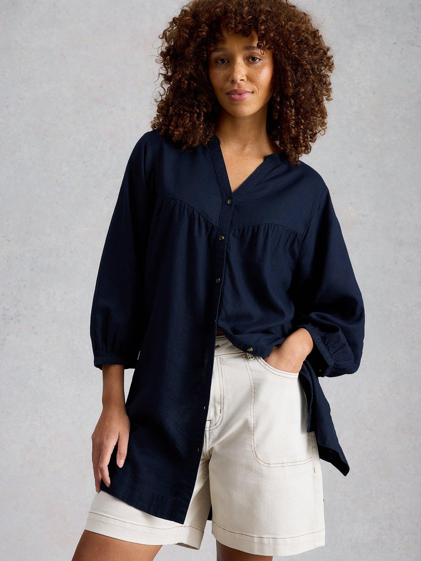 Image 4 of 6 of White Stuff Raquel Linen Blend Tunic