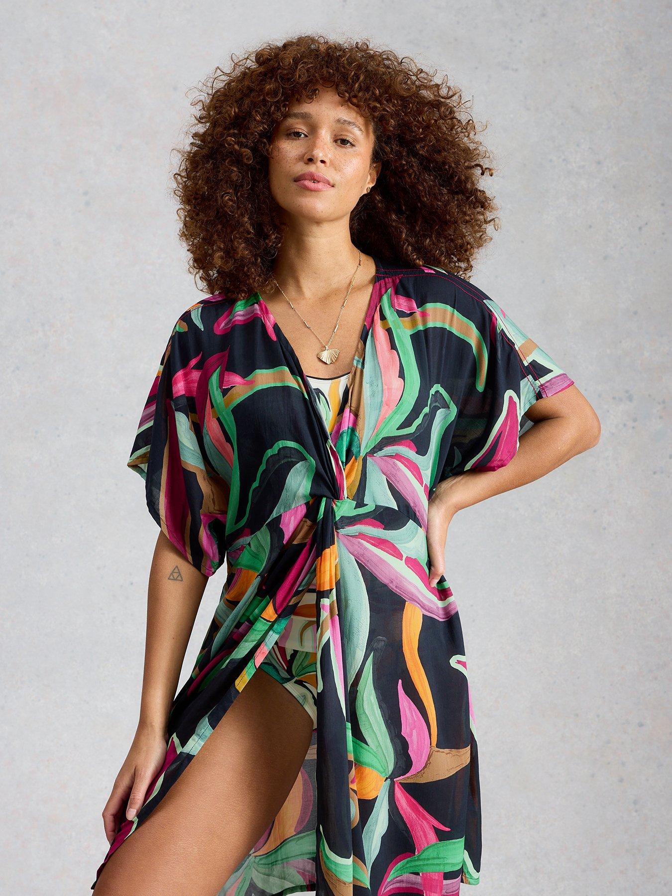  image of white-stuff-mini-cleo-cover-up-kimono