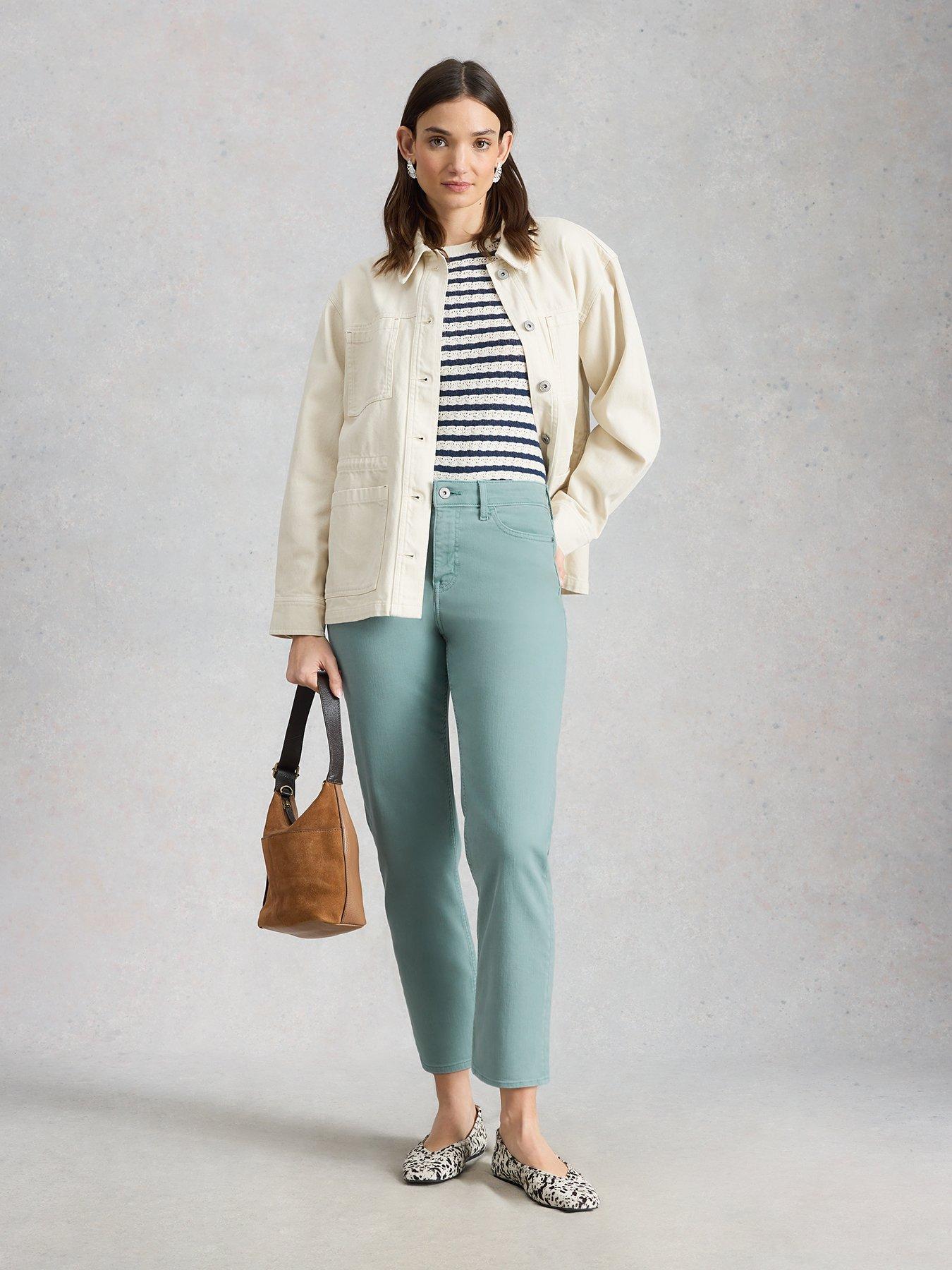Image 3 of 6 of White Stuff Blake Straight Crop Jean