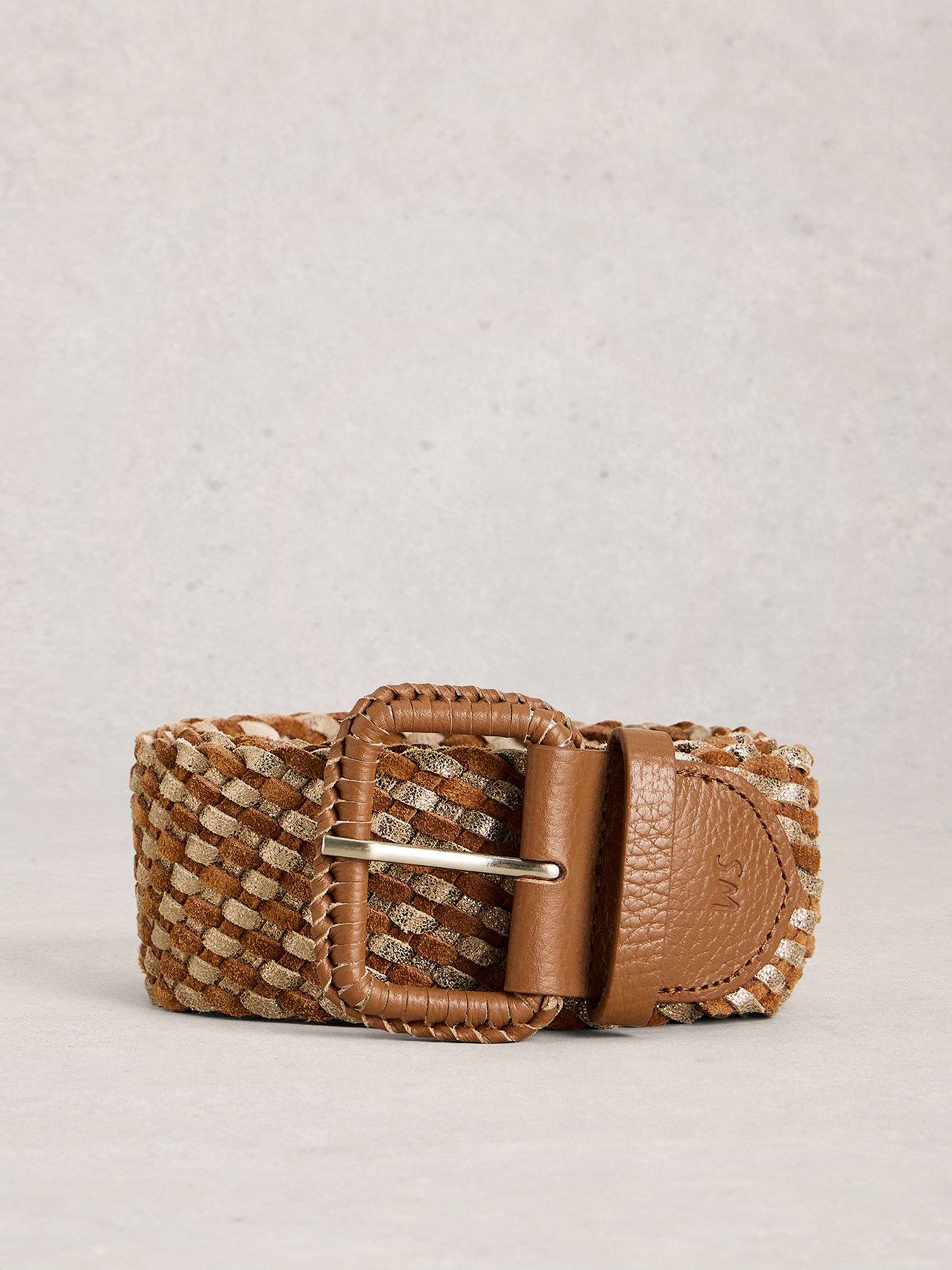 Image 3 of 3 of White Stuff Leather Wide Weave Belt