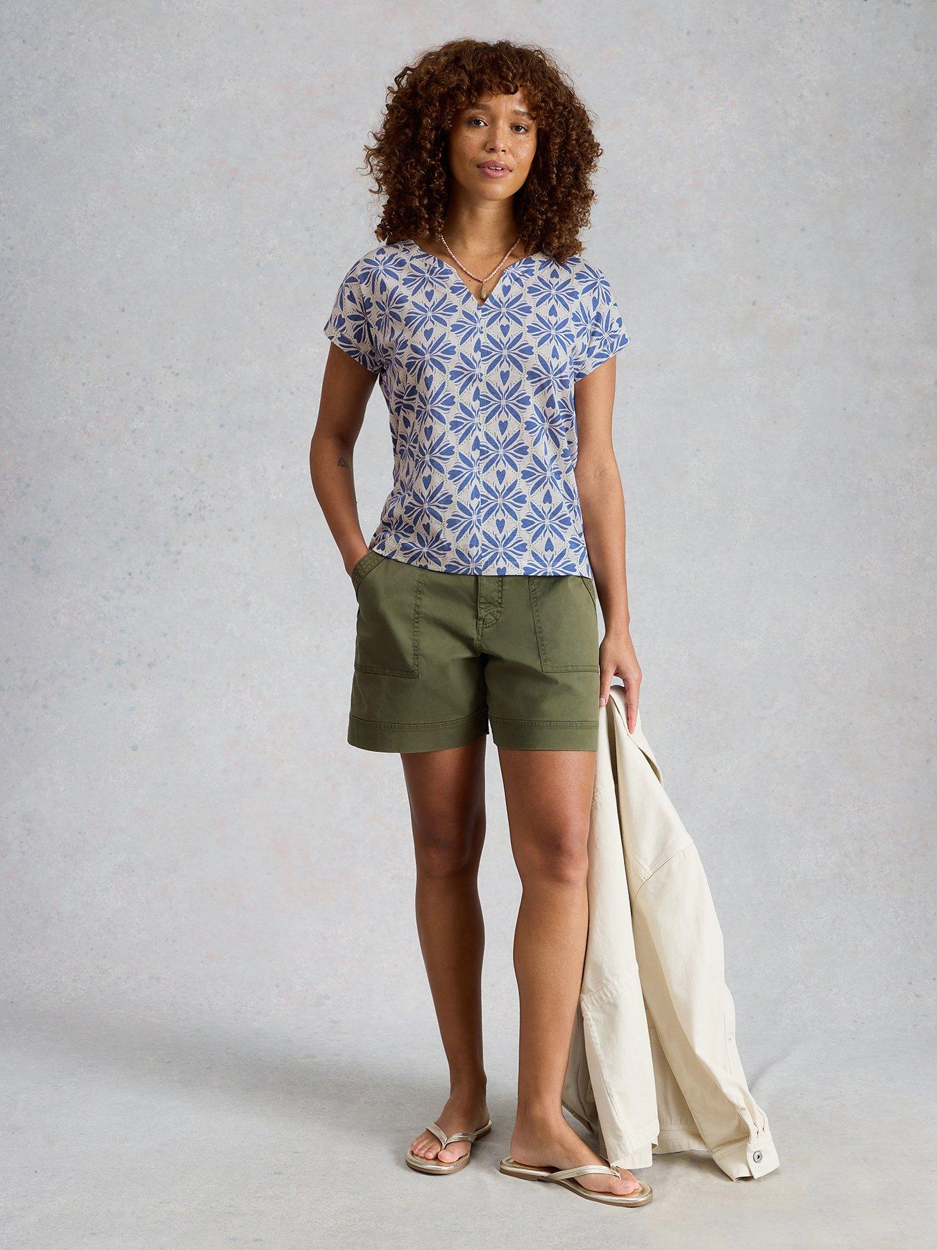  image of white-stuff-nelly-notch-neck-tee