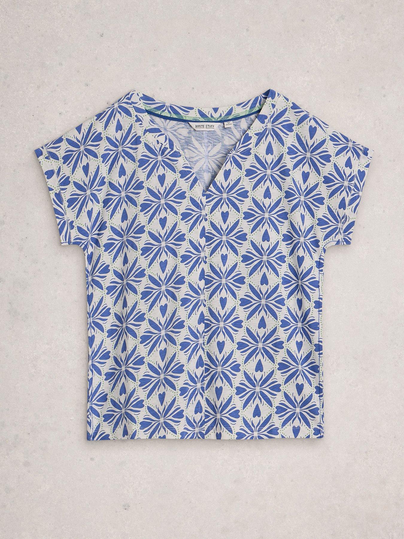  image of white-stuff-nelly-notch-neck-tee