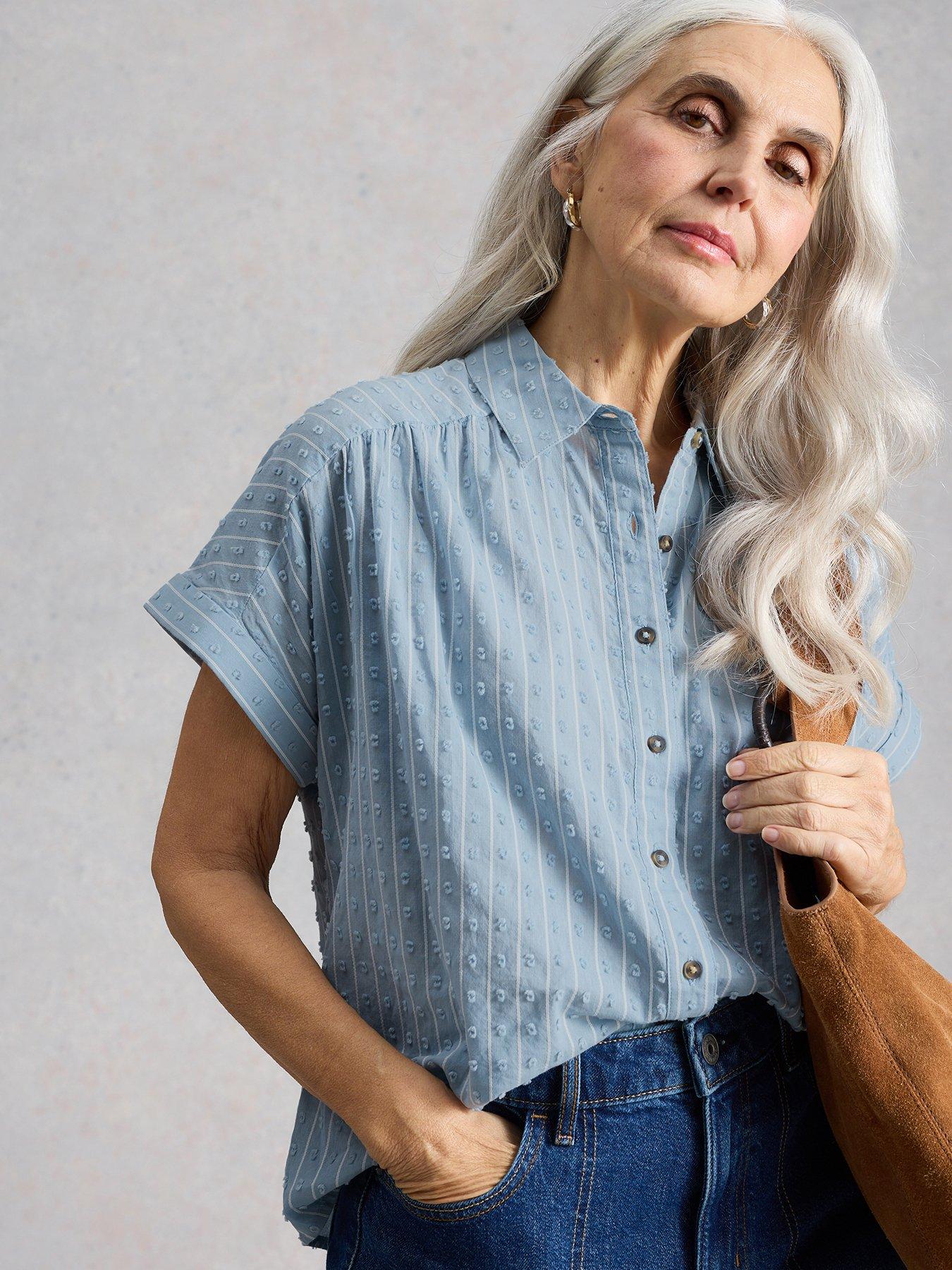 Image 1 of 6 of White Stuff Orla Button Through Shirt