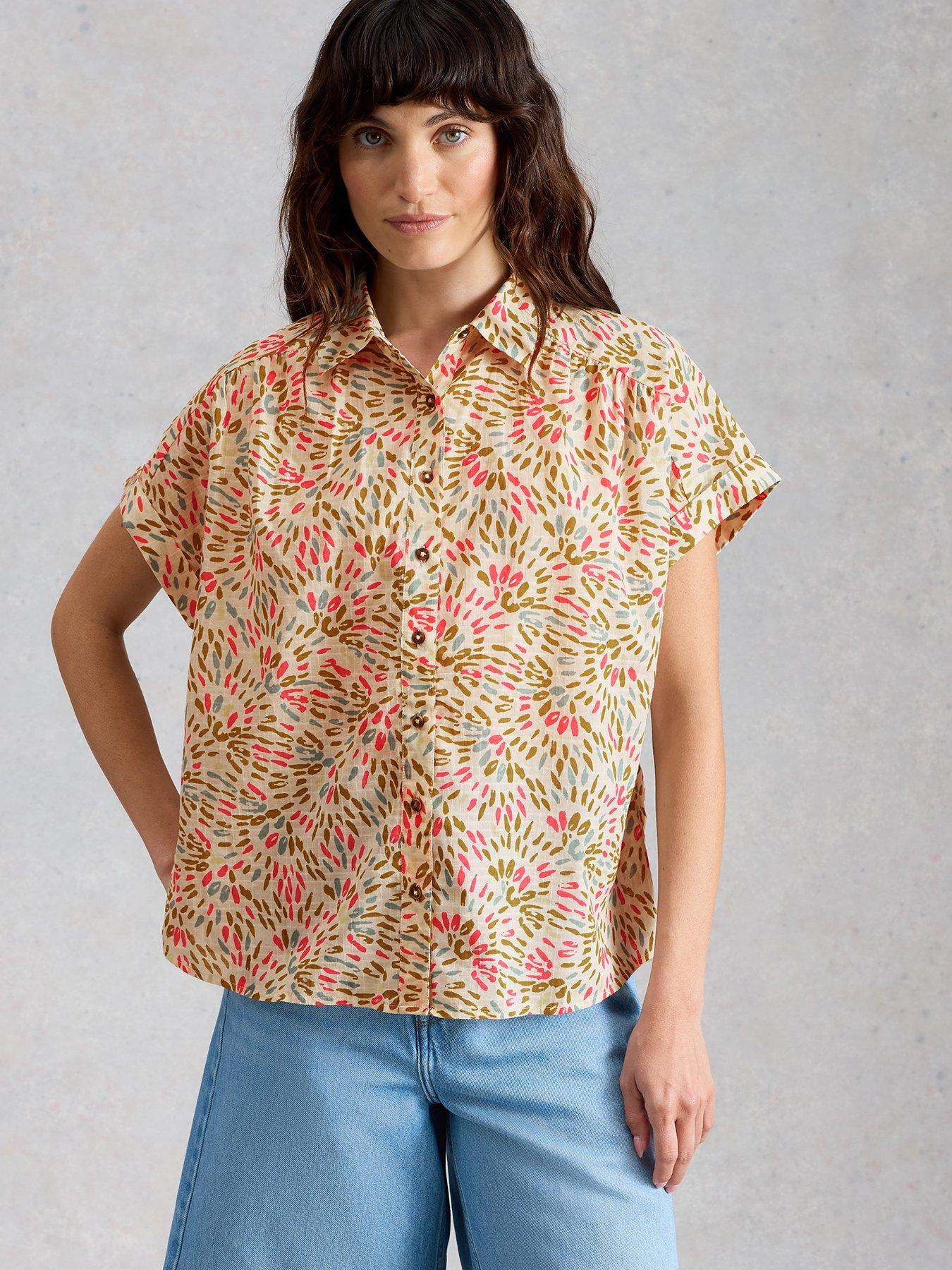 White Stuff Orla Button Through Shirt - Ivory