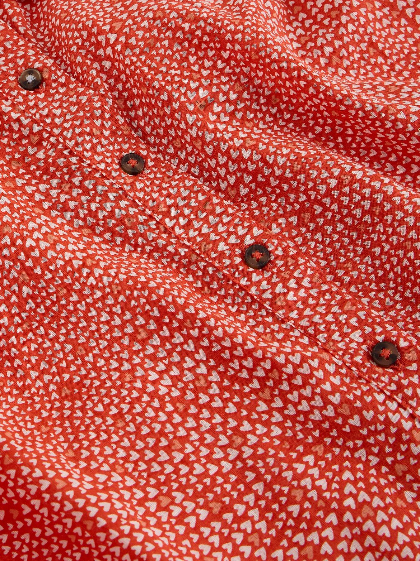  image of white-stuff-orla-button-through-shirt-red