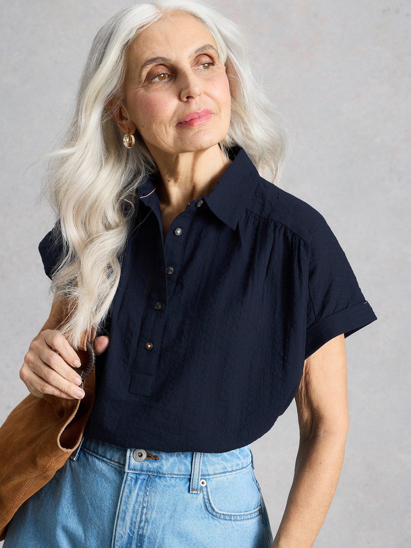 Image 1 of 6 of White Stuff Orla Pop Over Shirt