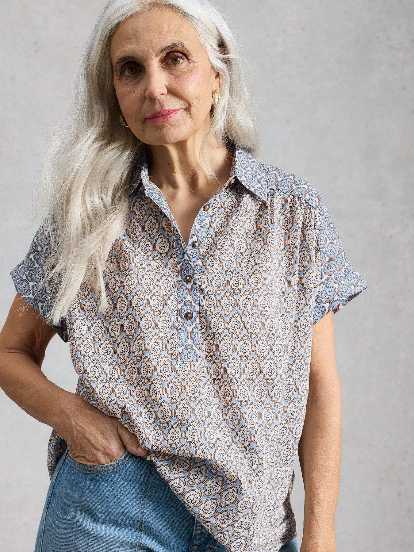 Image 1 of 6 of White Stuff Orla Pop Over Shirt
