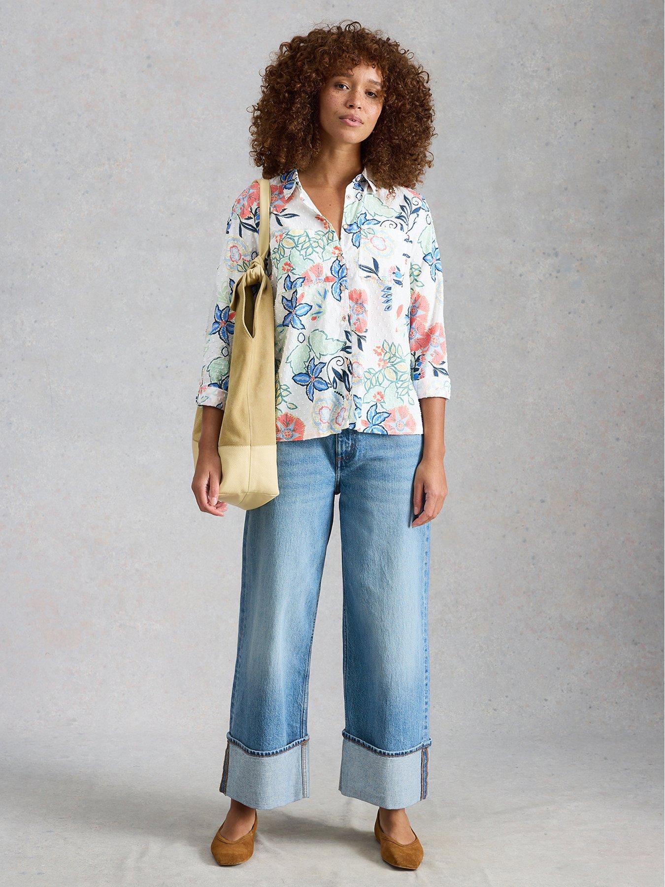 White Stuff Sophie Cotton Shirt - Ivory