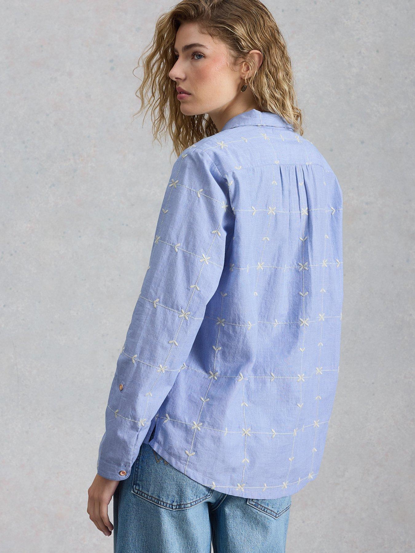 Image 2 of 6 of White Stuff Sophie Embroidered Shirt