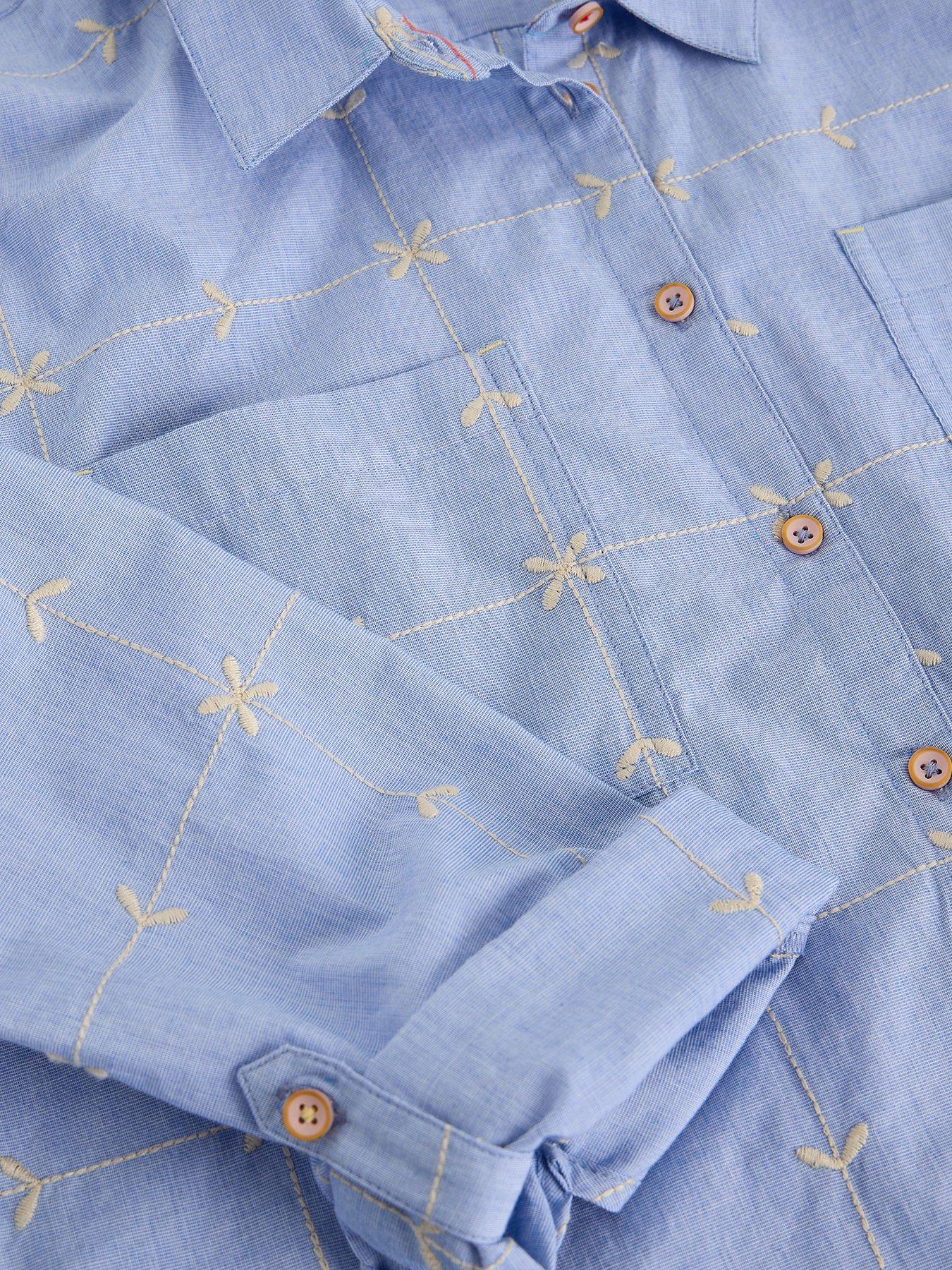 Image 6 of 6 of White Stuff Sophie Embroidered Shirt